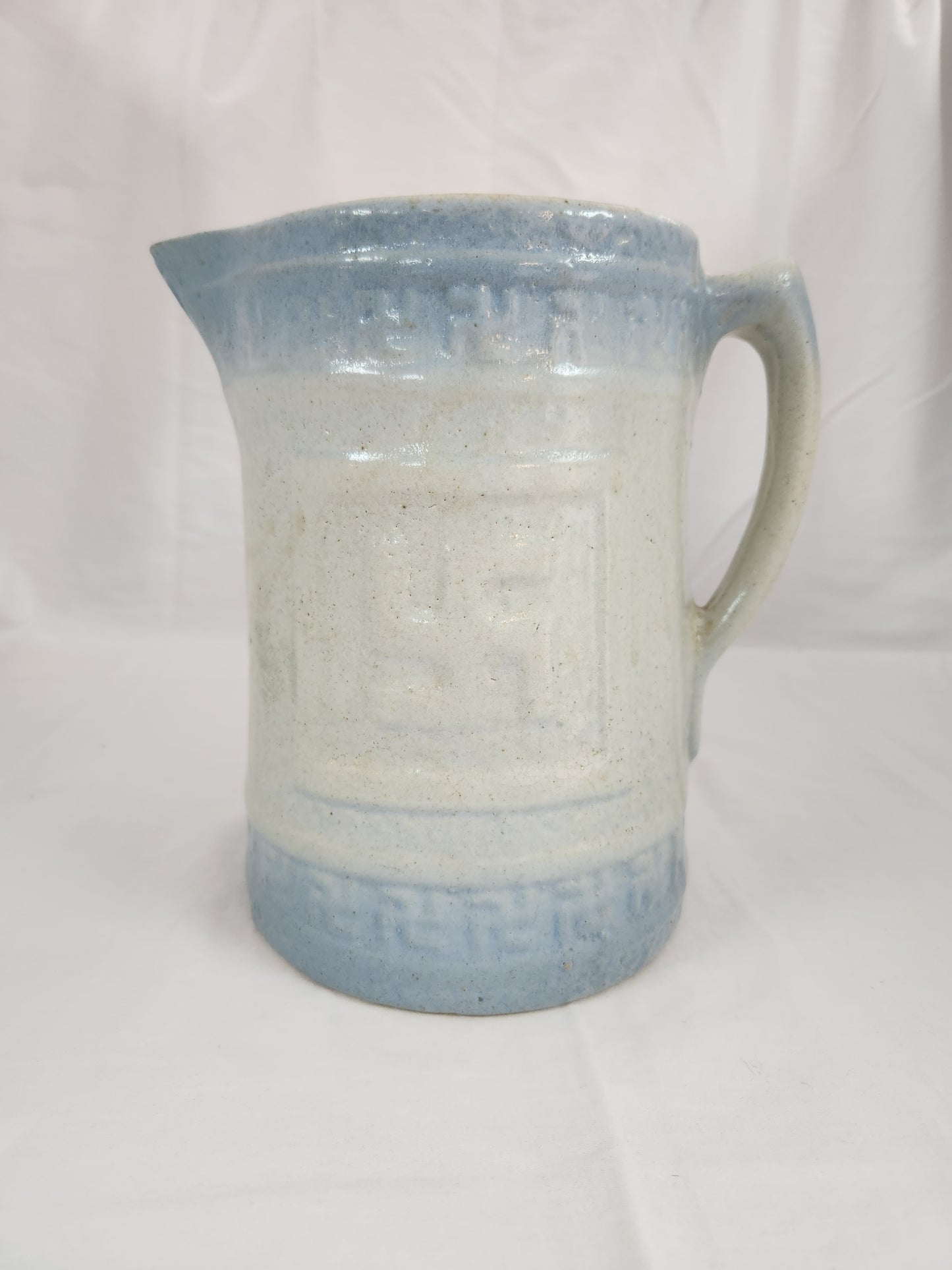 Good Fortune Salt Glazed Stoneware Pitcher