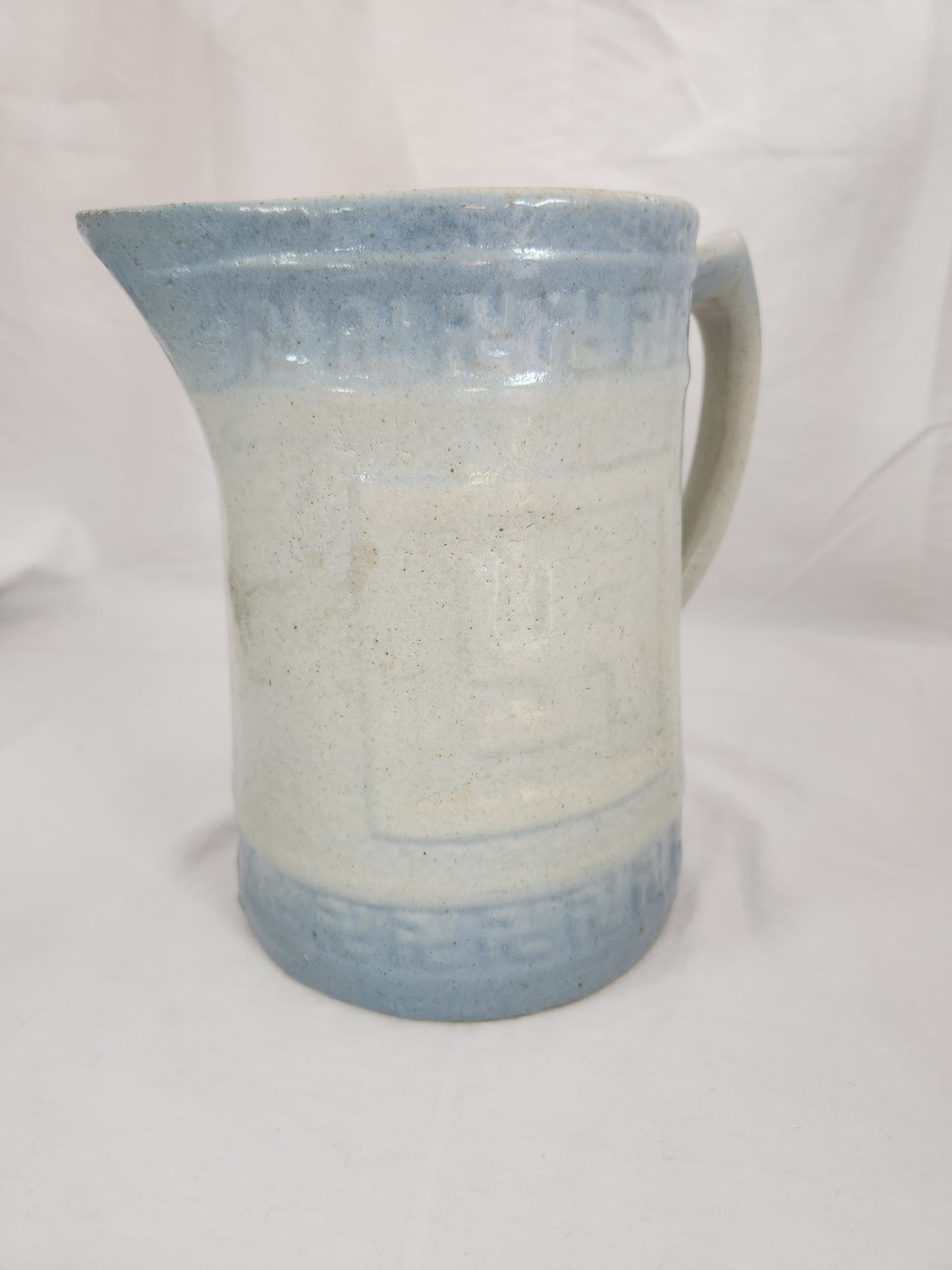 Good Fortune Salt Glazed Stoneware Pitcher