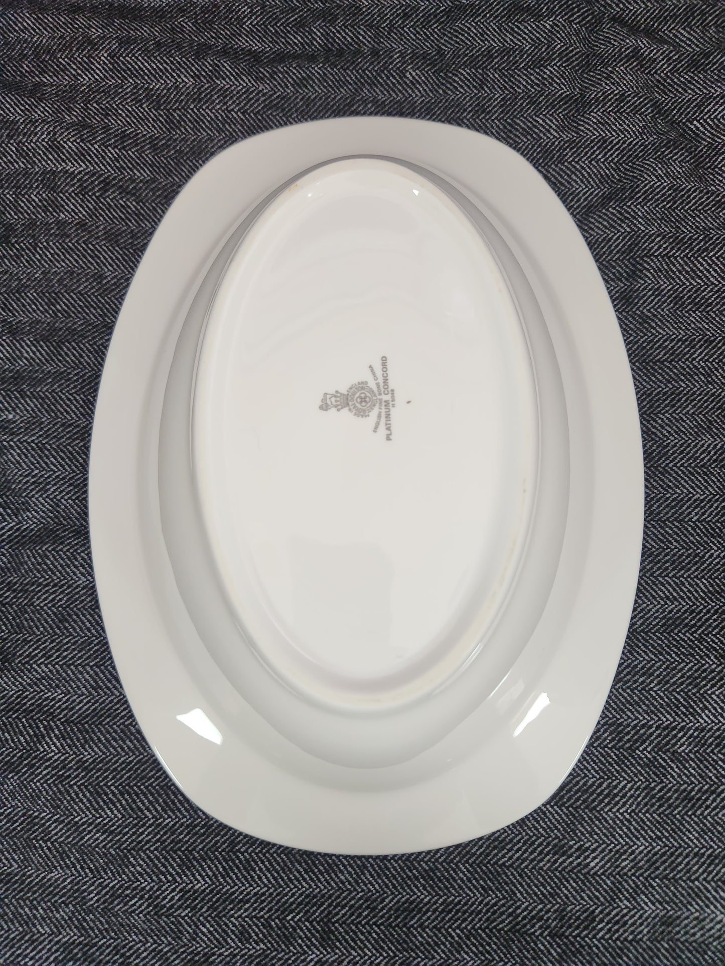 Concord Platinum 11" Oval Vegetable Bowl by Royal Doulton - #H5048