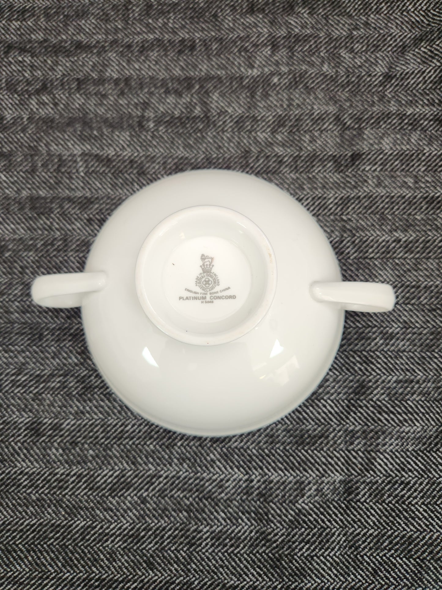 Concord Platinum Footed Cream Soup Bowl by Royal Doulton - #H5048