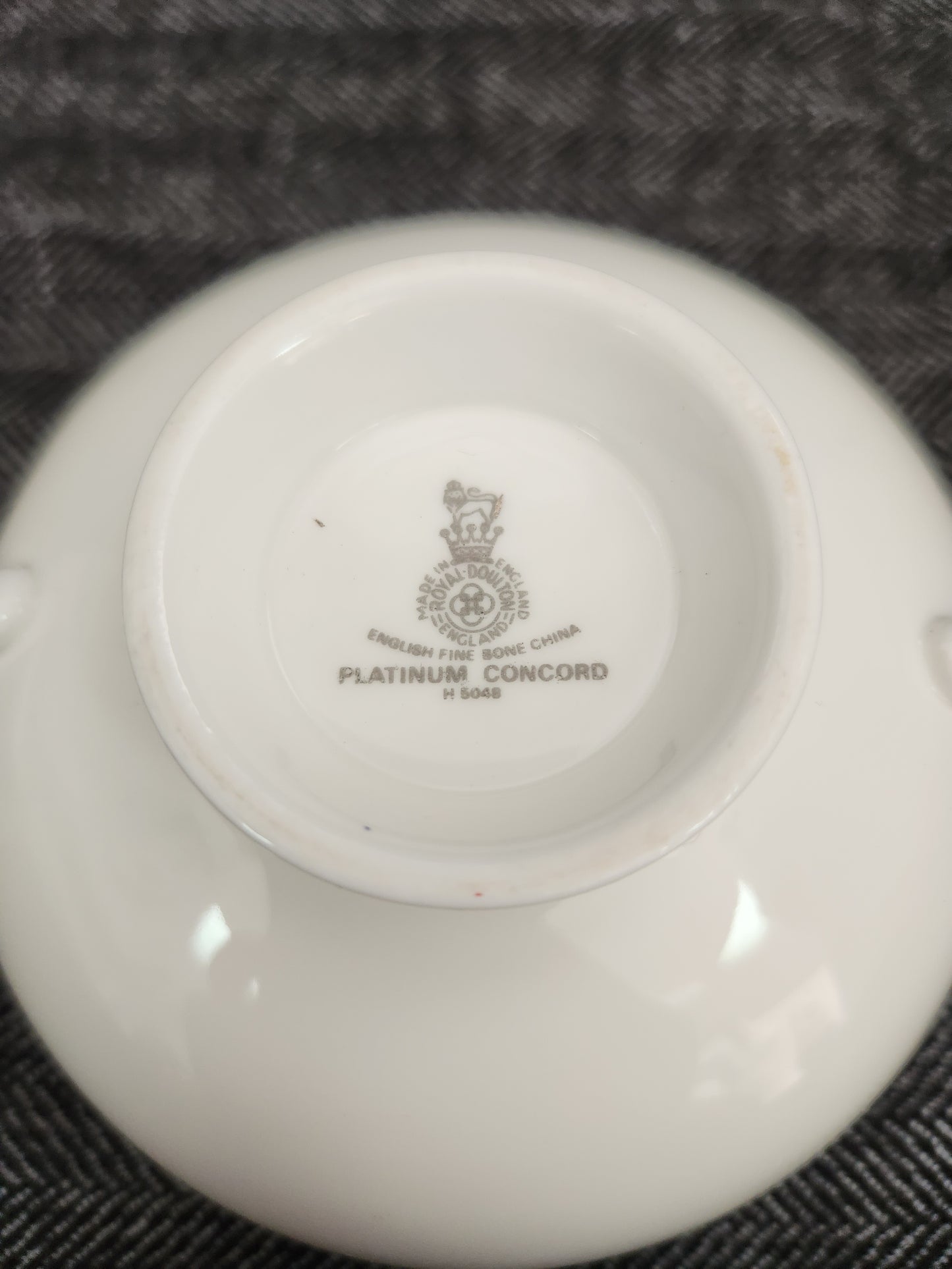 Concord Platinum Footed Cream Soup Bowl by Royal Doulton - #H5048