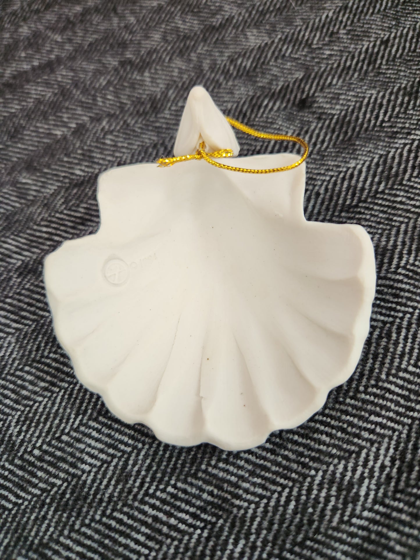 Lot of 11 - Margaret Furlong Bisque Porcelain Shell Angel Ornaments