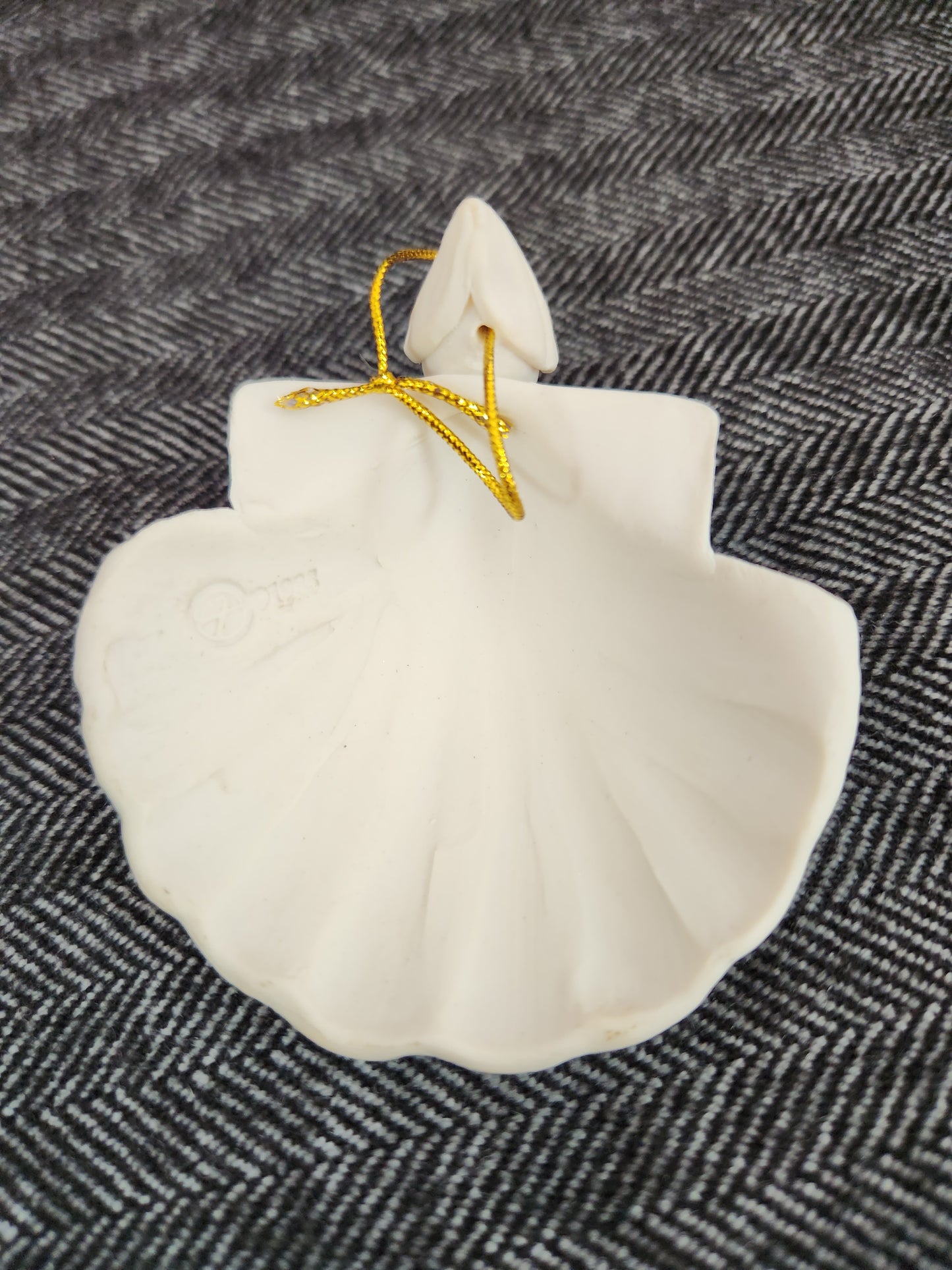 Lot of 11 - Margaret Furlong Bisque Porcelain Shell Angel Ornaments