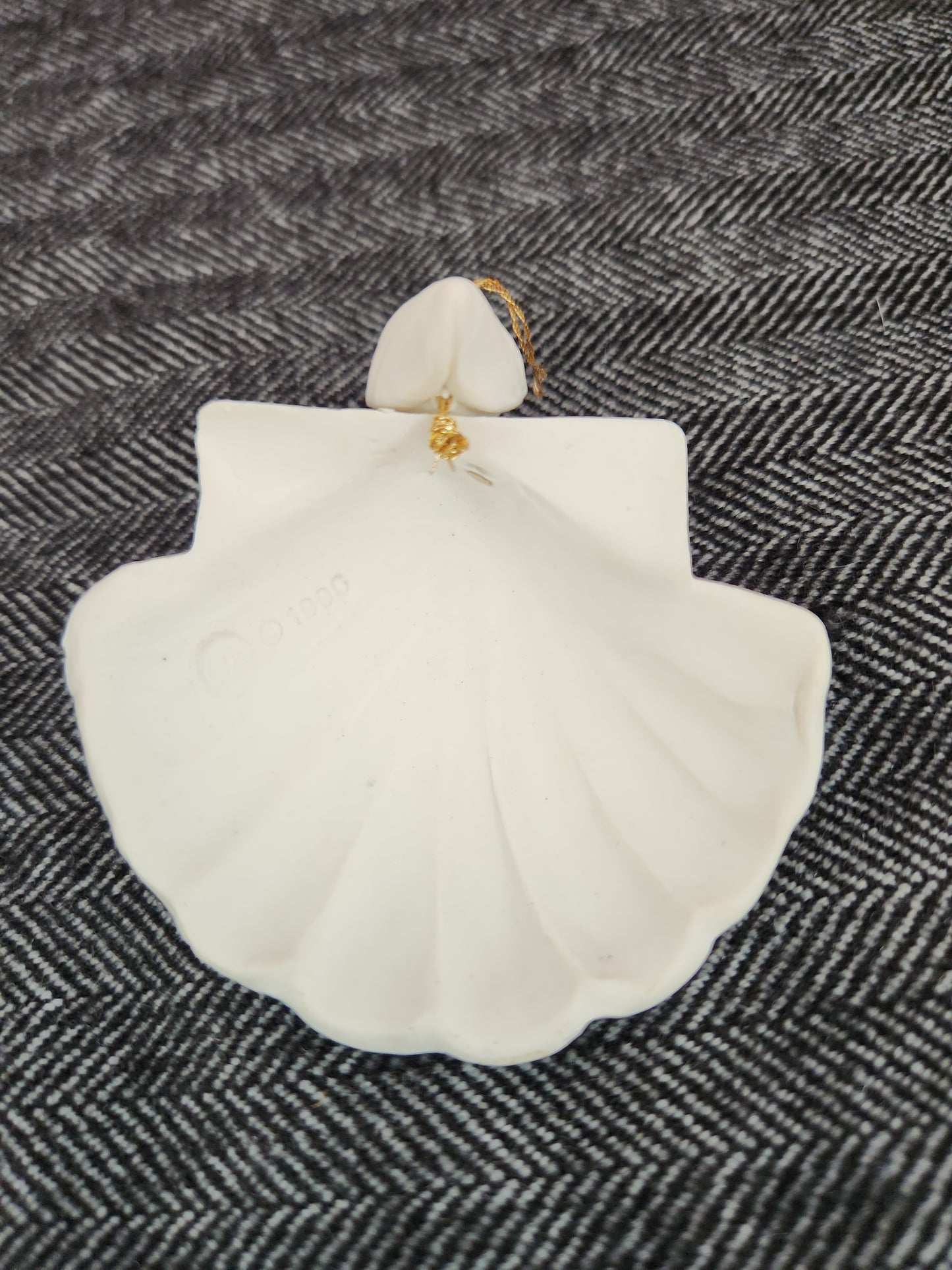 Lot of 11 - Margaret Furlong Bisque Porcelain Shell Angel Ornaments