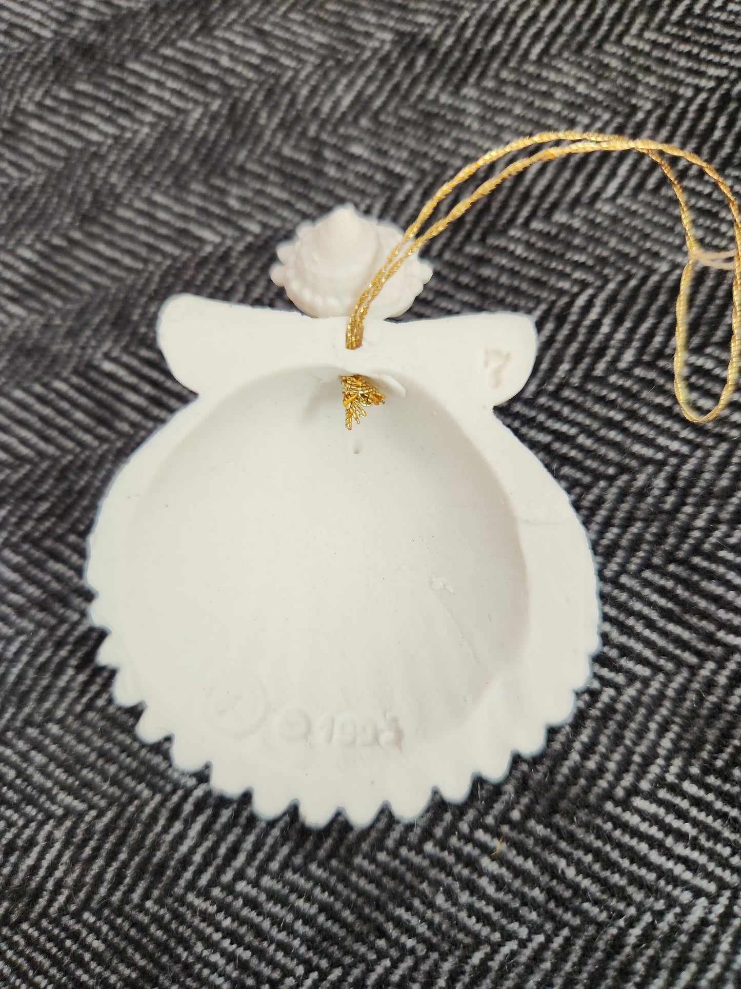 Lot of 11 - Margaret Furlong Bisque Porcelain Shell Angel Ornaments