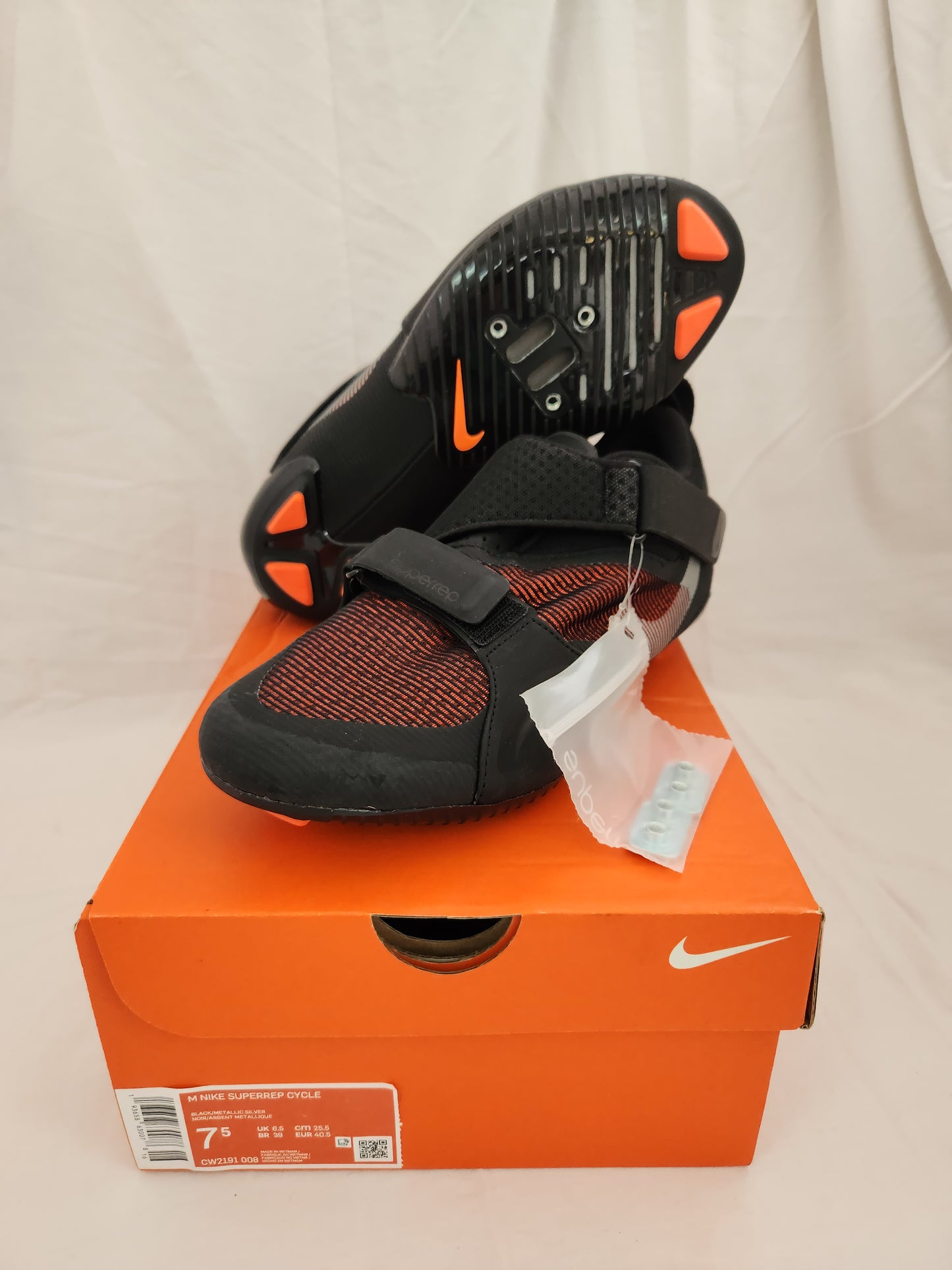 NIB - Nike Men's SuperRep Cycle Indoor Cycling Shoes #CW2191 008 - Size 7.5
