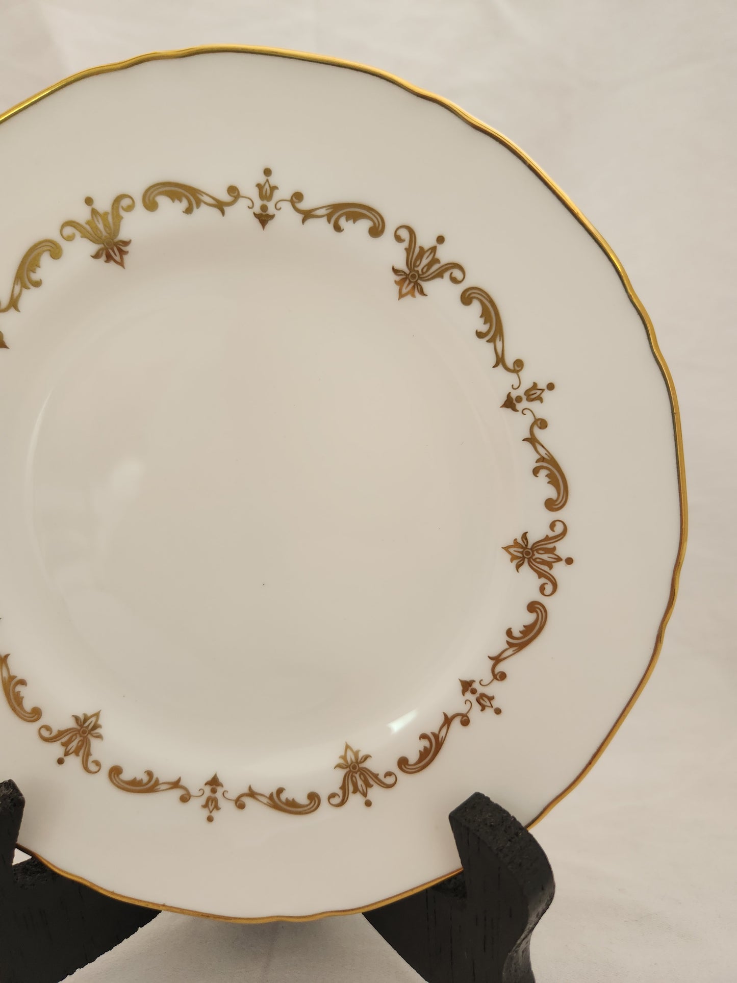 Royal Worcester Bone China 6" Gold Chantilly Bread/Butter Plate