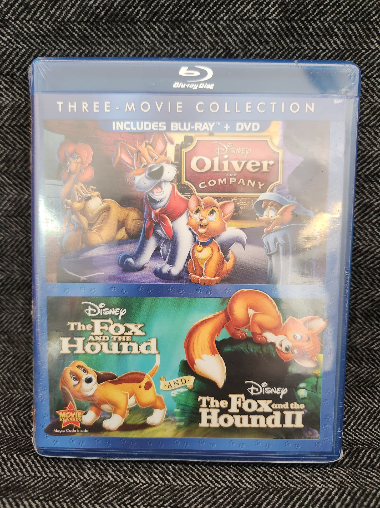 3 Movie Collection Disney “Oliver And Company” & The Fox And The Hound “1 & 2” - Blu-Ray