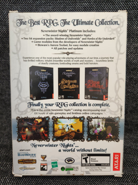 Neverwinter Nights Platinum PC DVD-ROM Edition