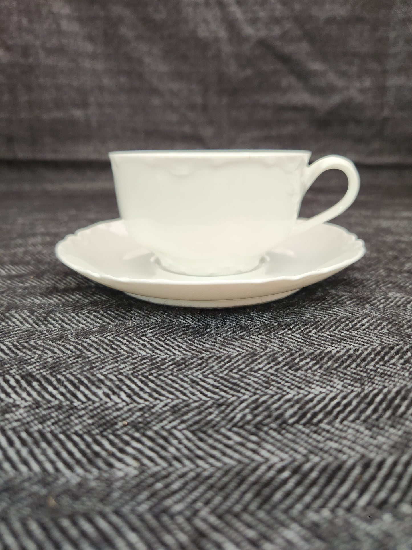 Haviland Ranson Flat Cup & Saucer Set