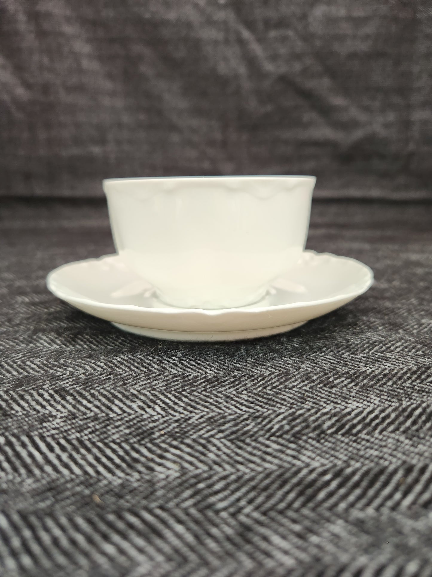 Haviland Ranson Flat Cup & Saucer Set