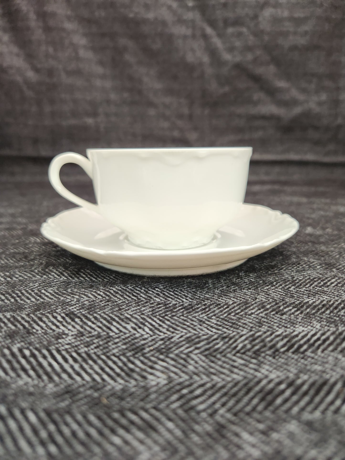 Haviland Ranson Flat Cup & Saucer Set