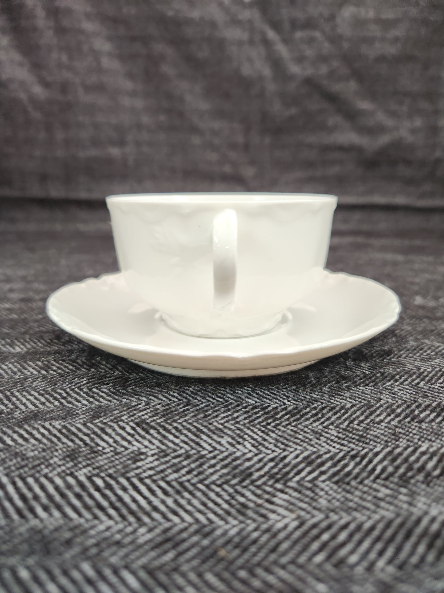 Haviland Ranson Flat Cup & Saucer Set