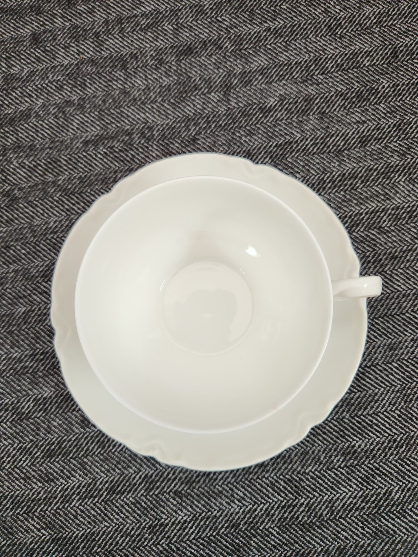 Haviland Ranson Flat Cup & Saucer Set