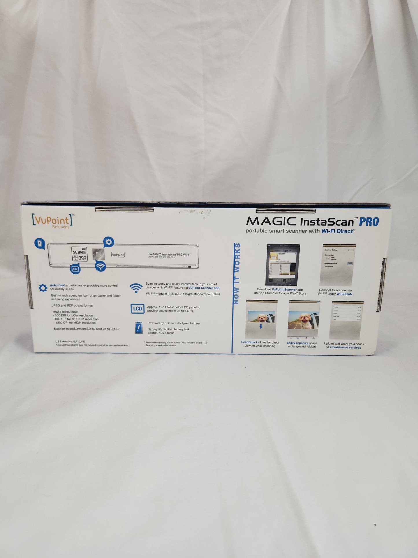 VuPoint Magic InstaScan Pro Portable Wi-Fi Smart Scanner