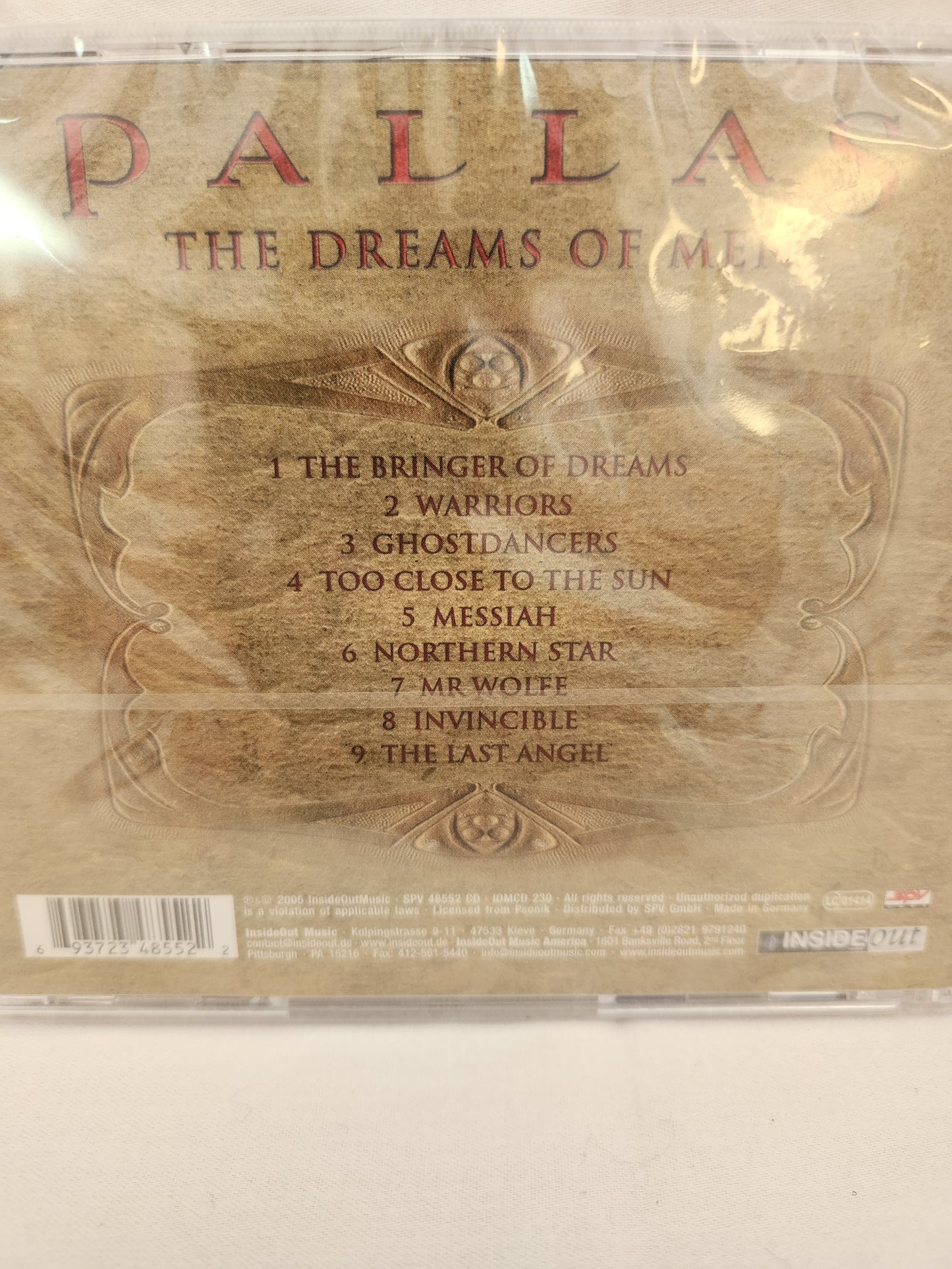 RARE 2005 - Pallas: The Dreams of Men CD by InsideOut Music