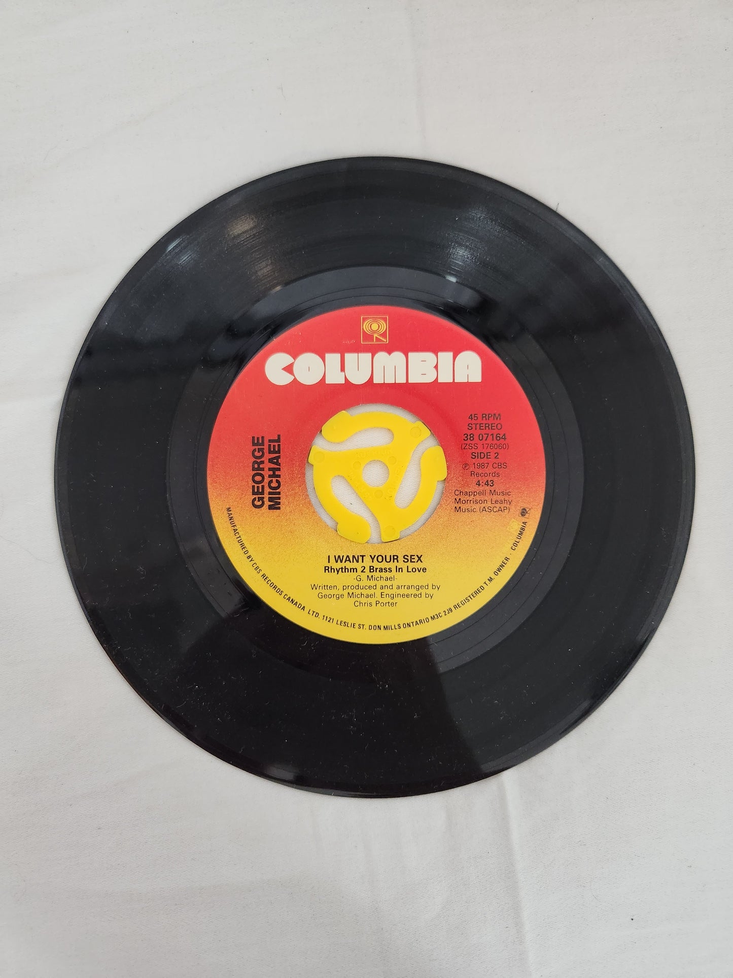 Lot of 5 Classic 45 RPM Records: Beatles, Buddy Holly, George Michael & Tiffany