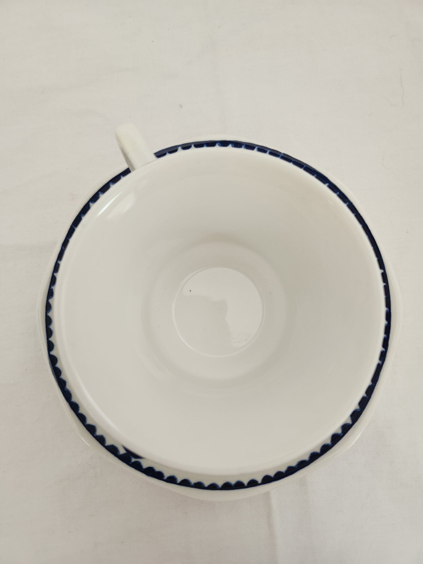 Adams Lancaster 2-5/8" Ironstone Flat Cup & Saucer