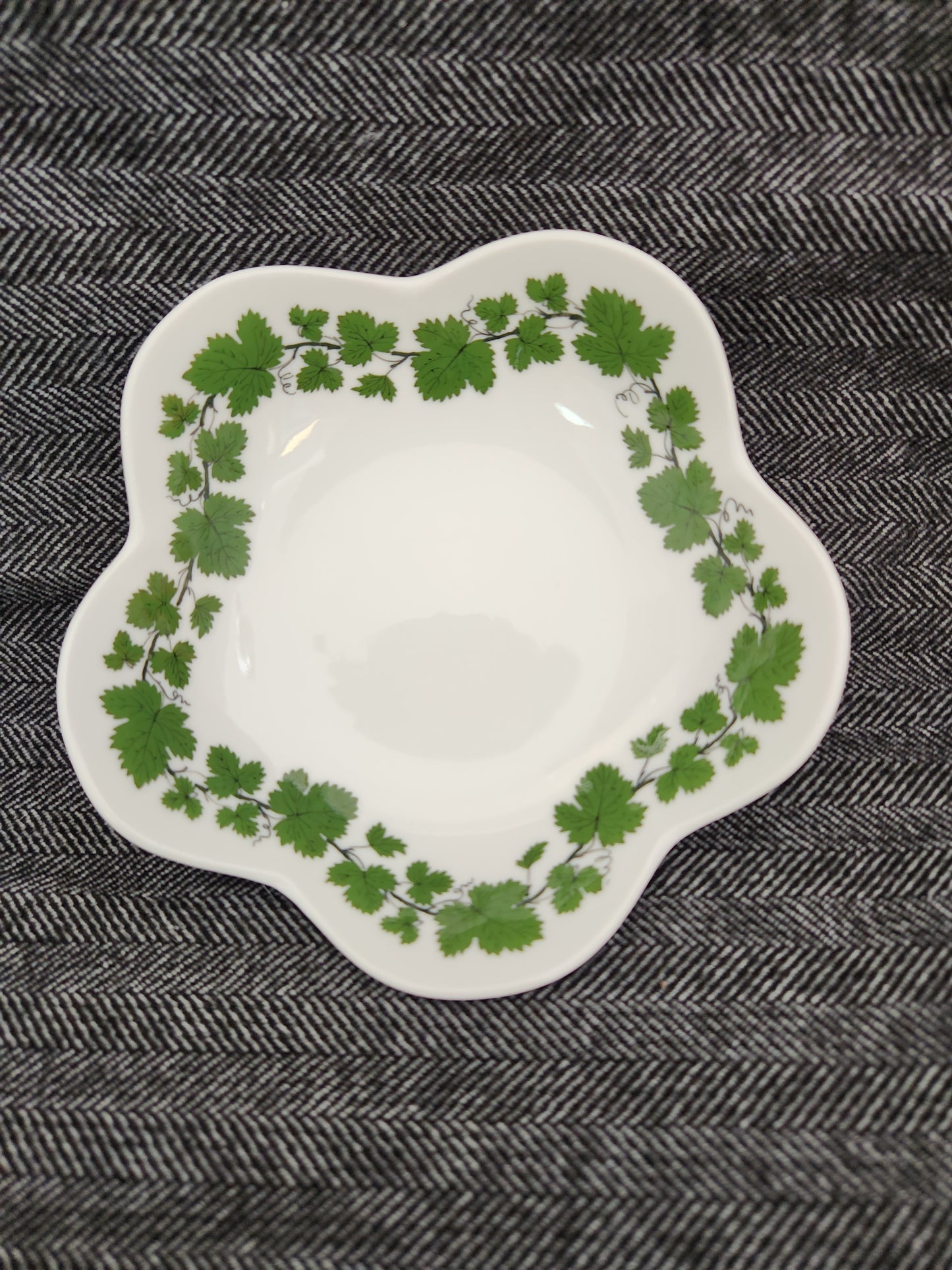 Rare - Meissen Green Vine Bon Bon Dish