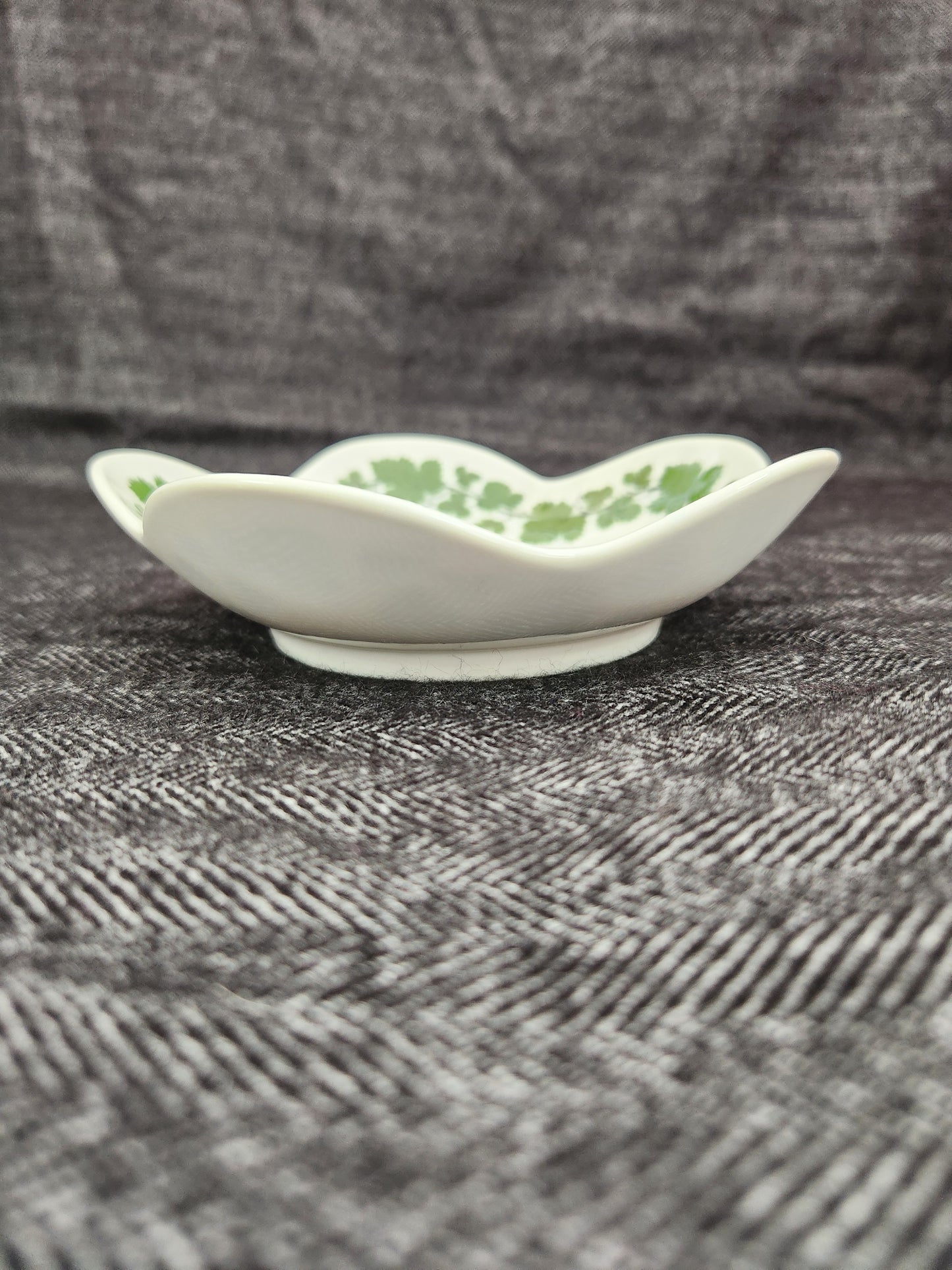 Rare - Meissen Green Vine Bon Bon Dish