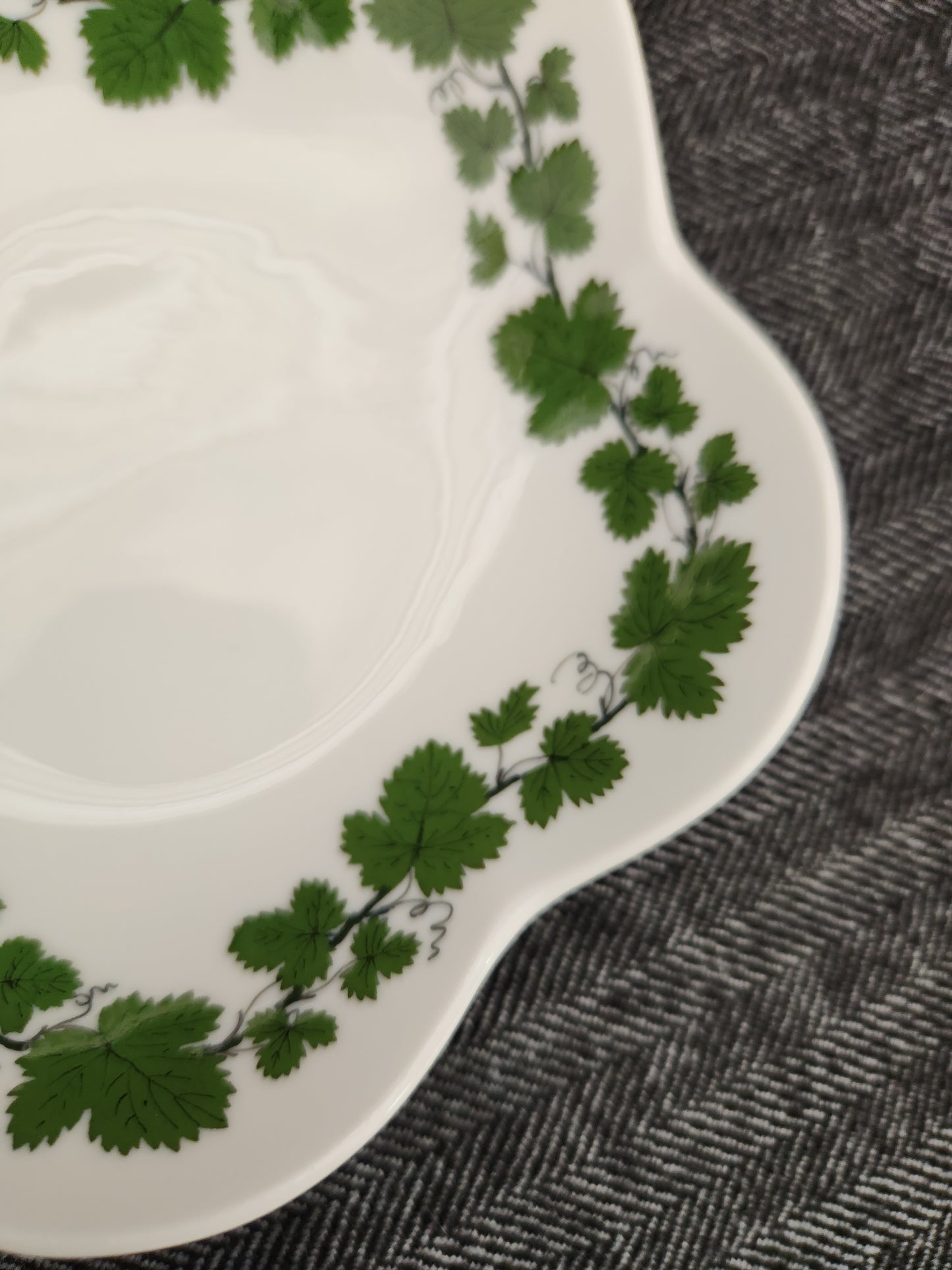 Rare - Meissen Green Vine Bon Bon Dish