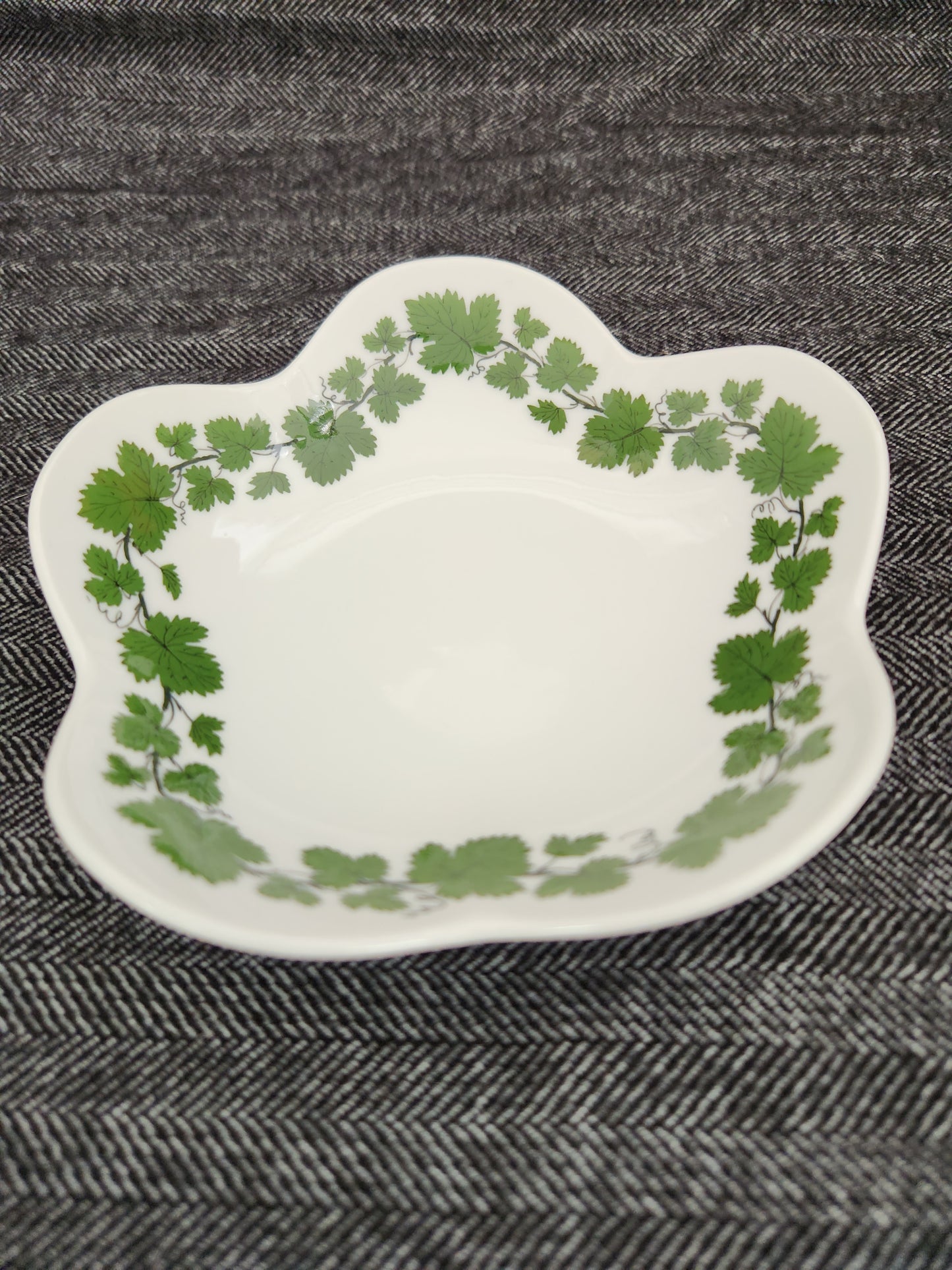 Rare - Meissen Green Vine Bon Bon Dish
