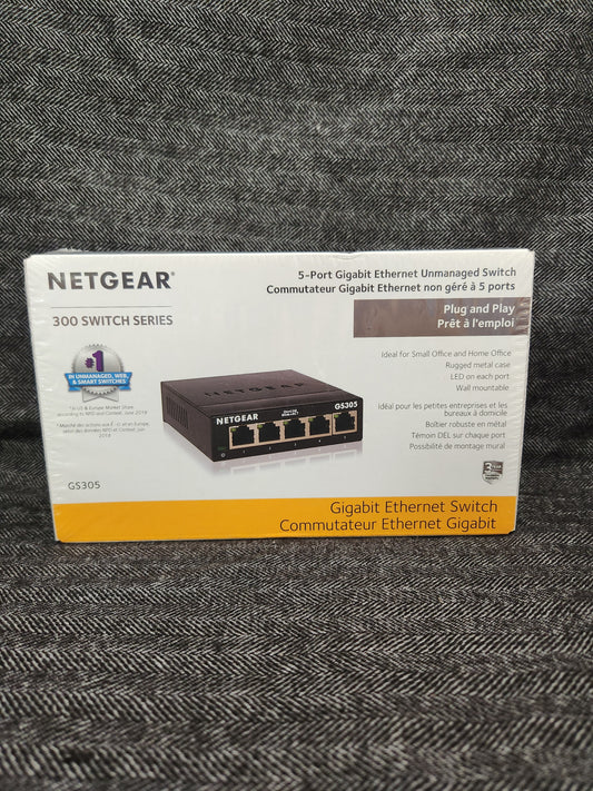 Netgear 300 Switch Series 5-port Gigabit Ethernet Switch GS305