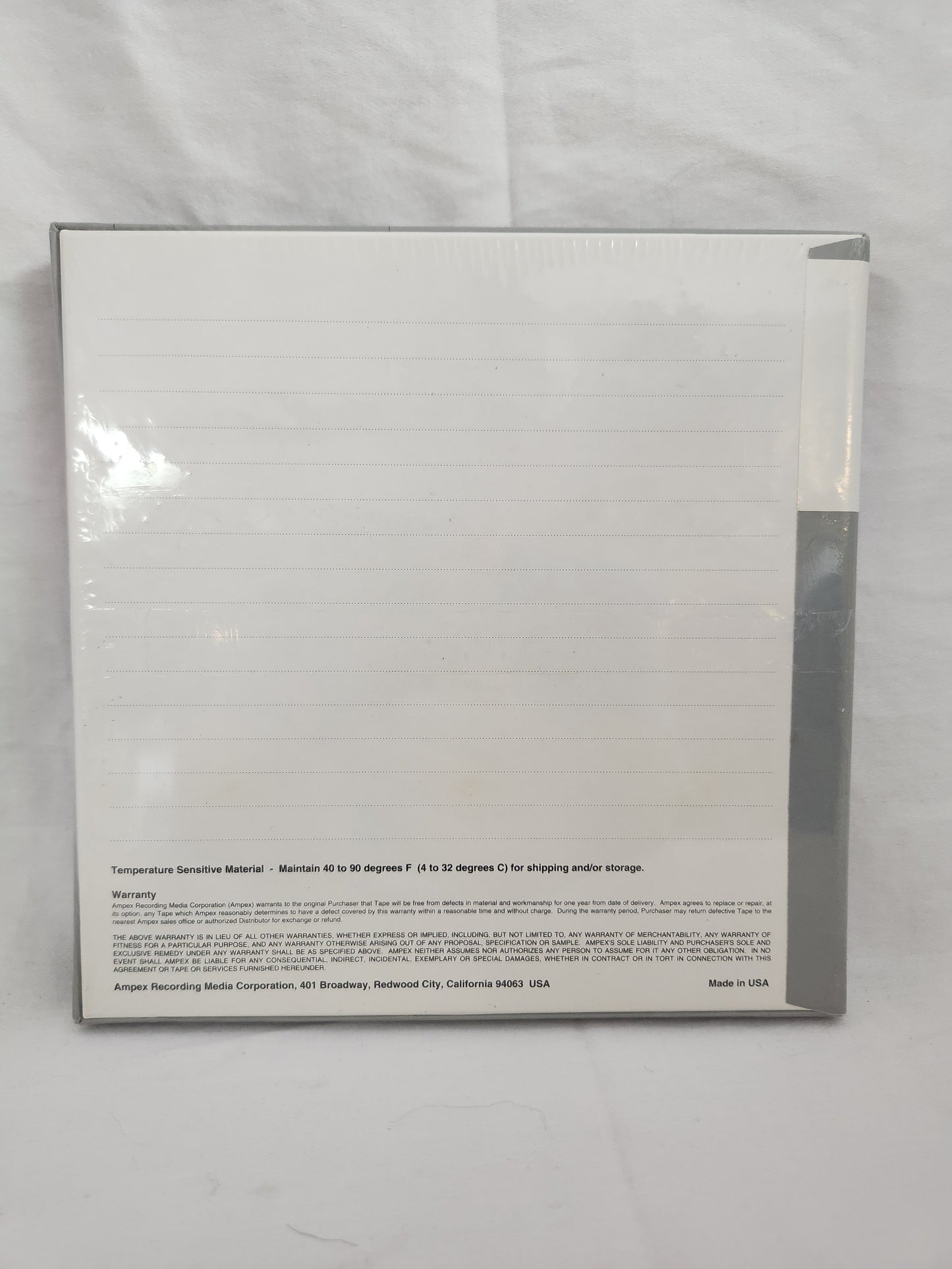 Ampex 631 Professional Audio Recording Tape 1/4” X 1200 Ft. - 7” Reel