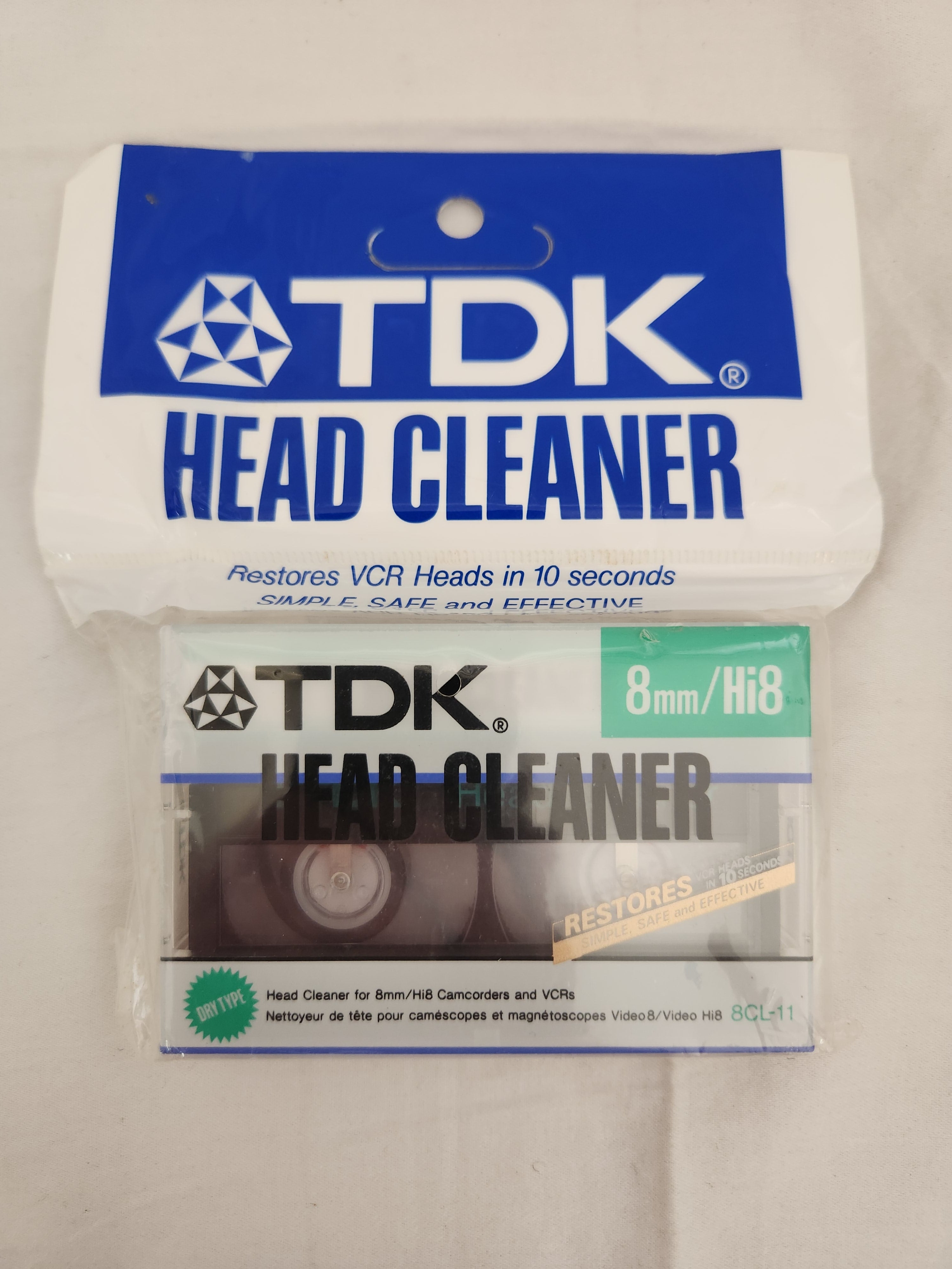 TDK 8mm/Hi8 Head Cleaner 8CL11(dry type) CommunityWorx Thrift Online