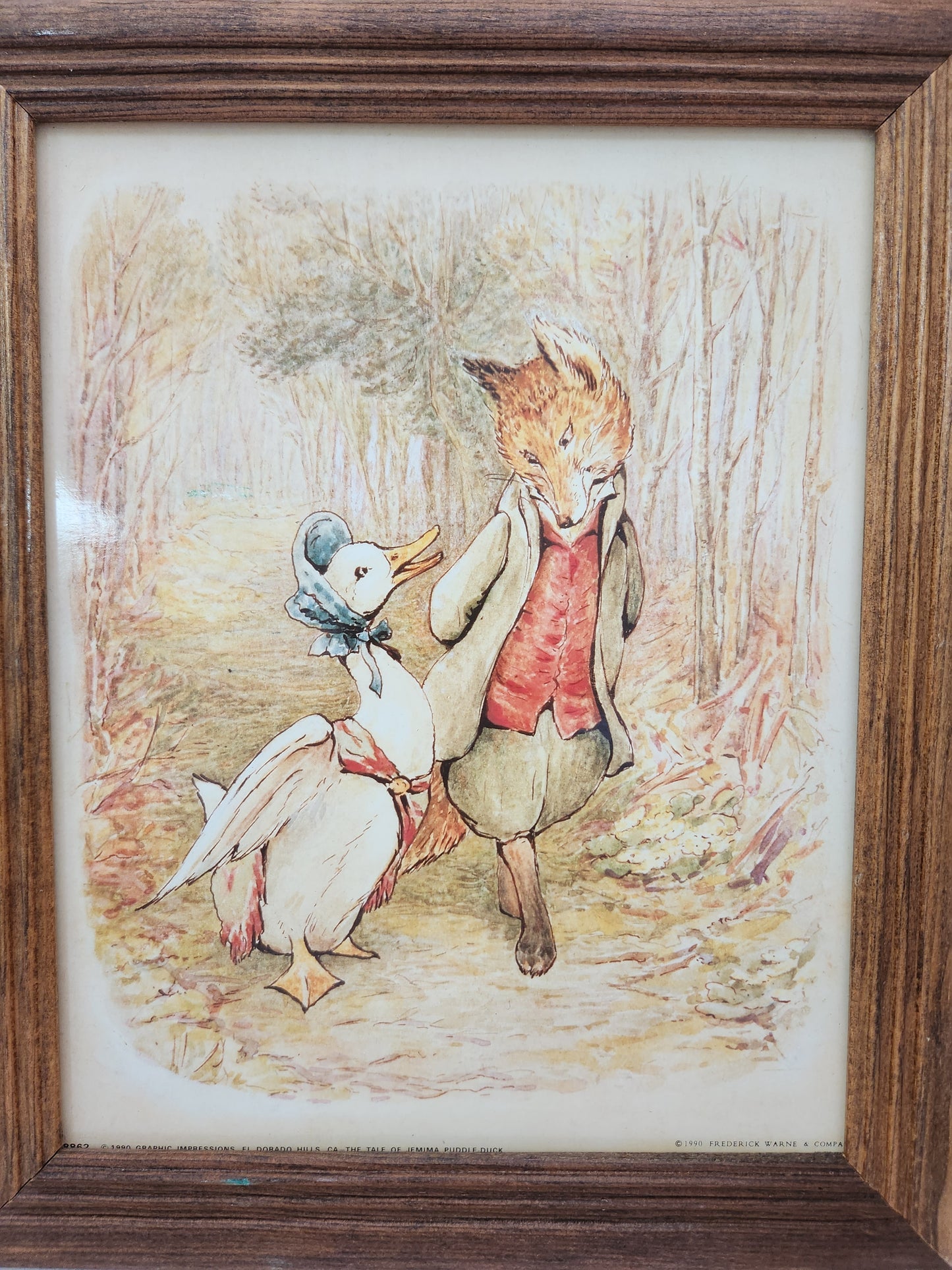 Lot of 3 - Vintage Frederick Warne & Company Framed Prints
