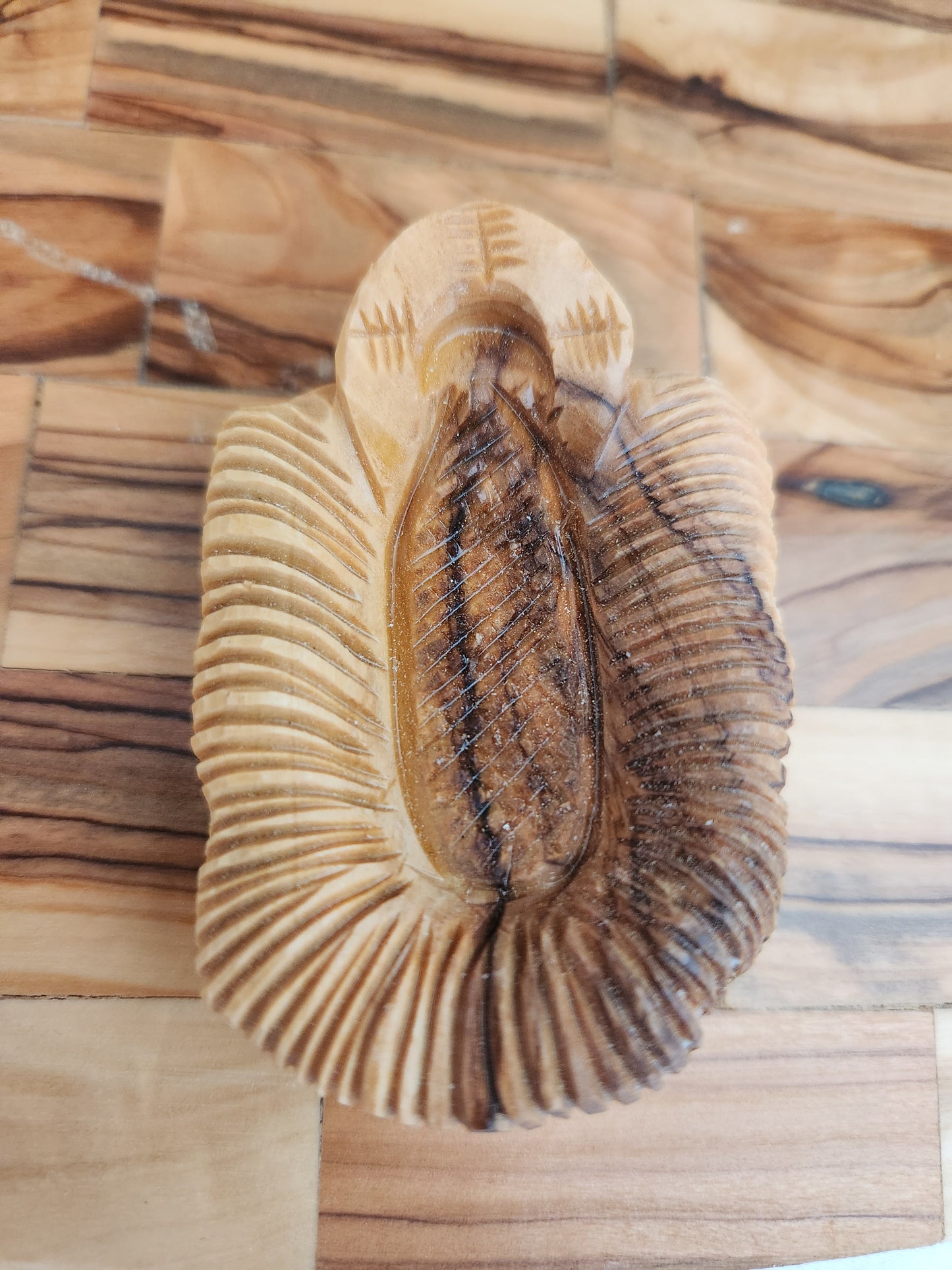 Hand Carved 13-Piece Olive Wood Nativity Scene
