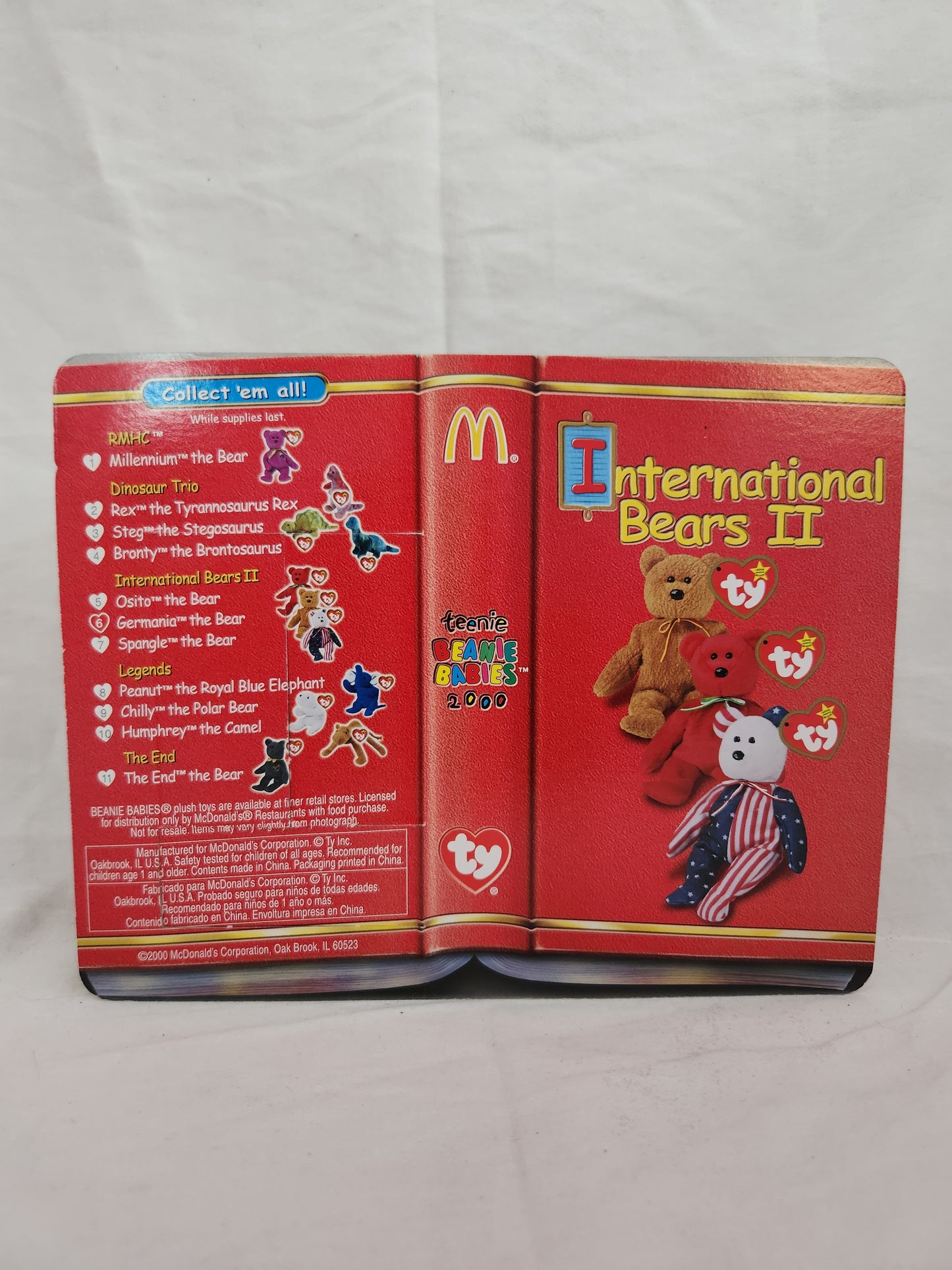 TY McDonalds International Bears II "Germania the Bear"