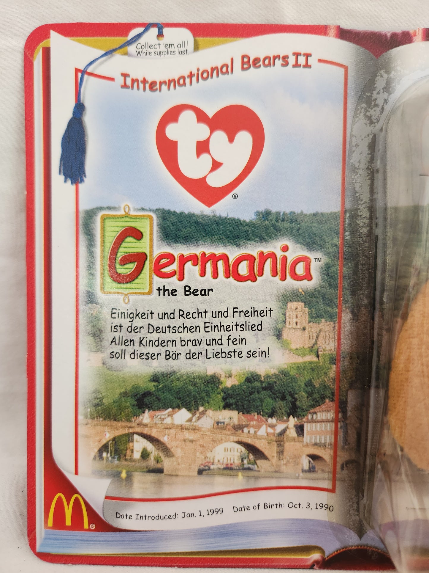 TY McDonalds International Bears II "Germania the Bear"