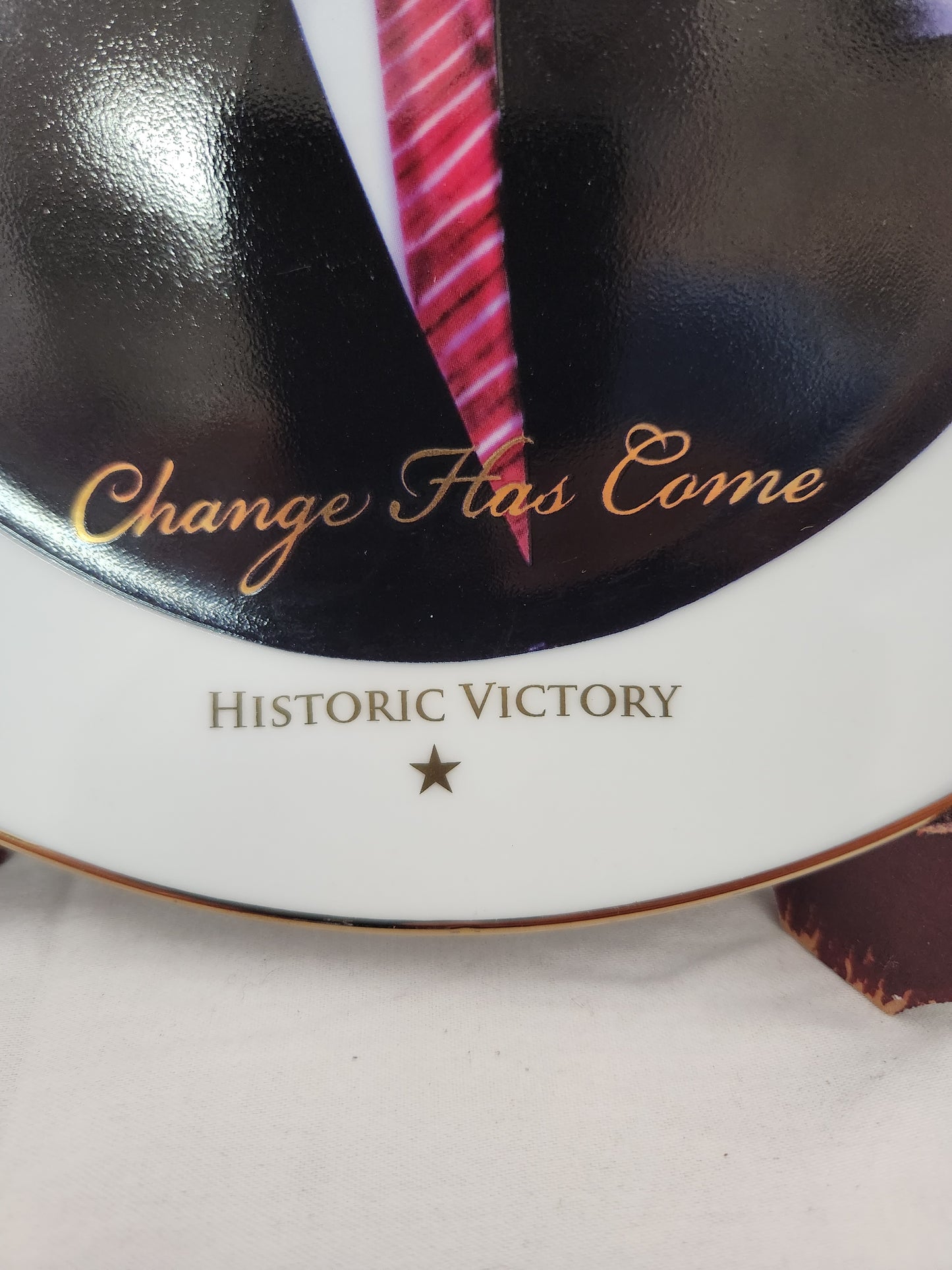 Barack Obama "Change Has Come" Election Day November 4, 2008 Decorative Plate