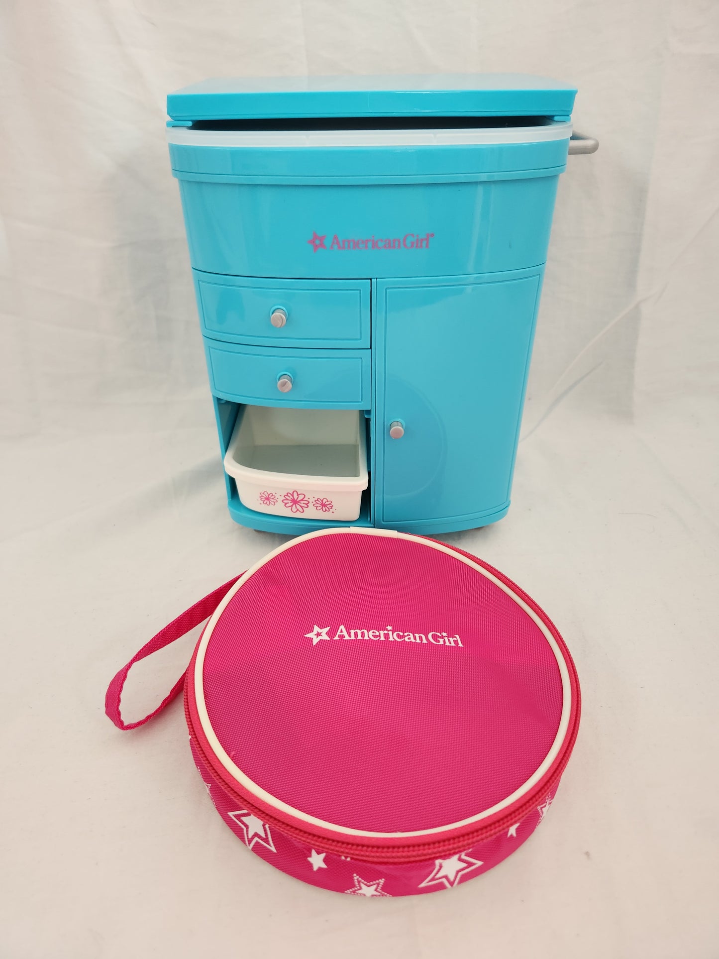 American Girl Starry Styling Kit & Truly Blue Hairstyling Caddy with Accessories