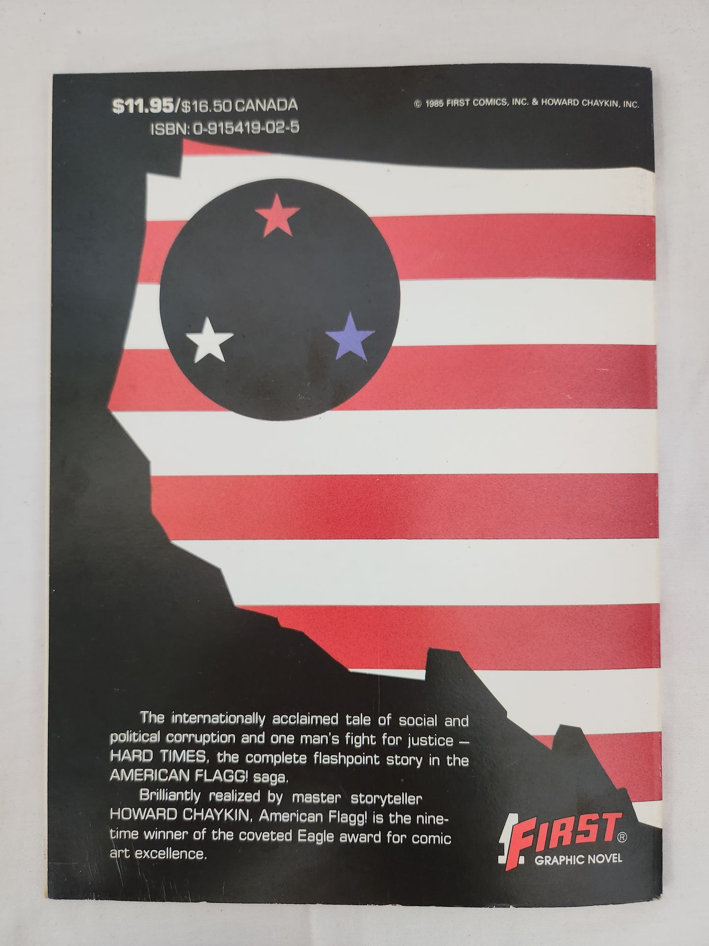 1985 - American Flagg! Hard Times Graphic Novel by Howard Chaykin's