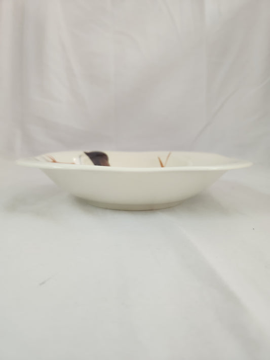 Lotus Bronze Coupe Soup Bowl by Red Wing Pottery