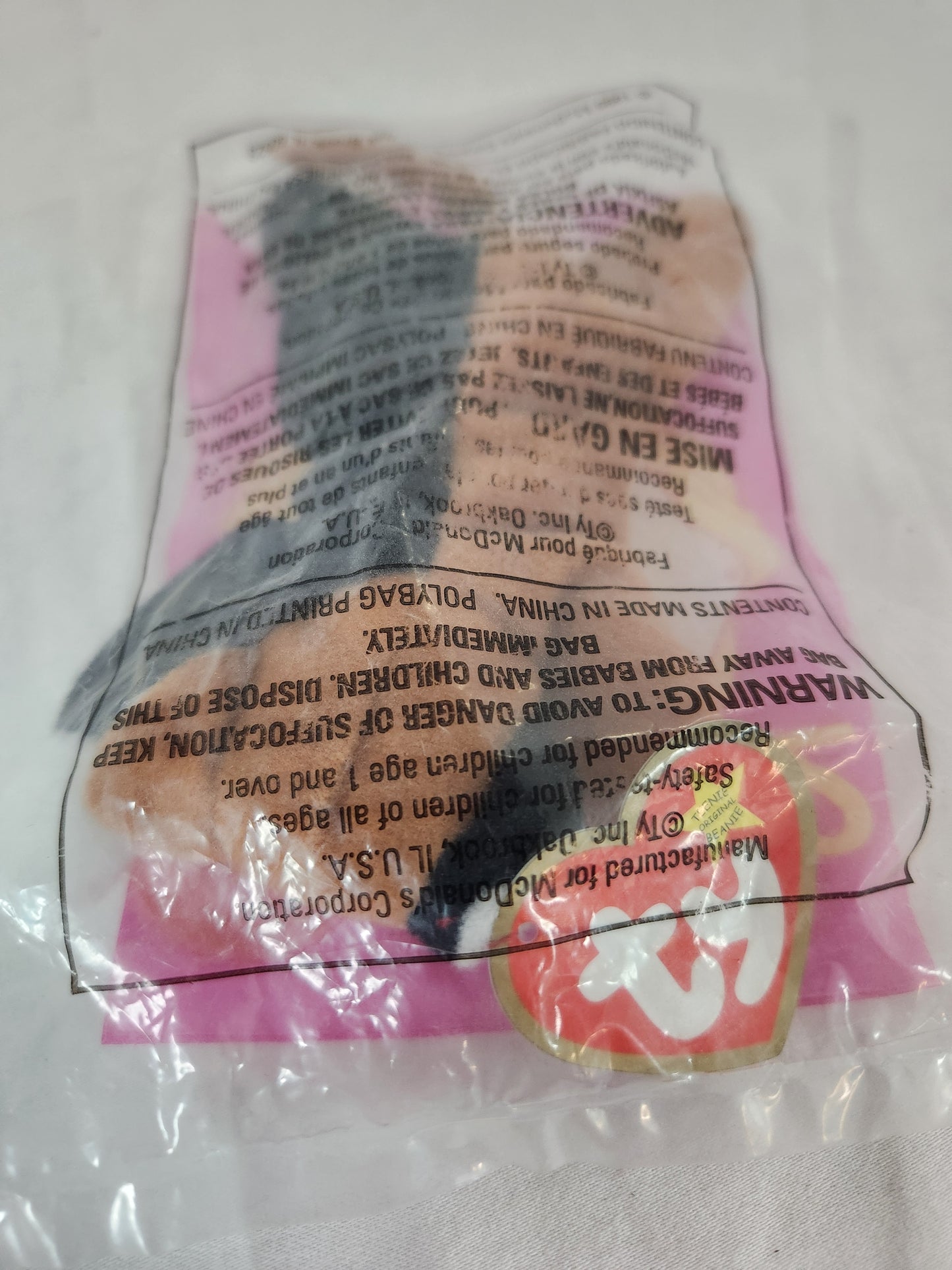 McDonald's Happy Meal "Chip the Cat" Teenie Beanie Baby