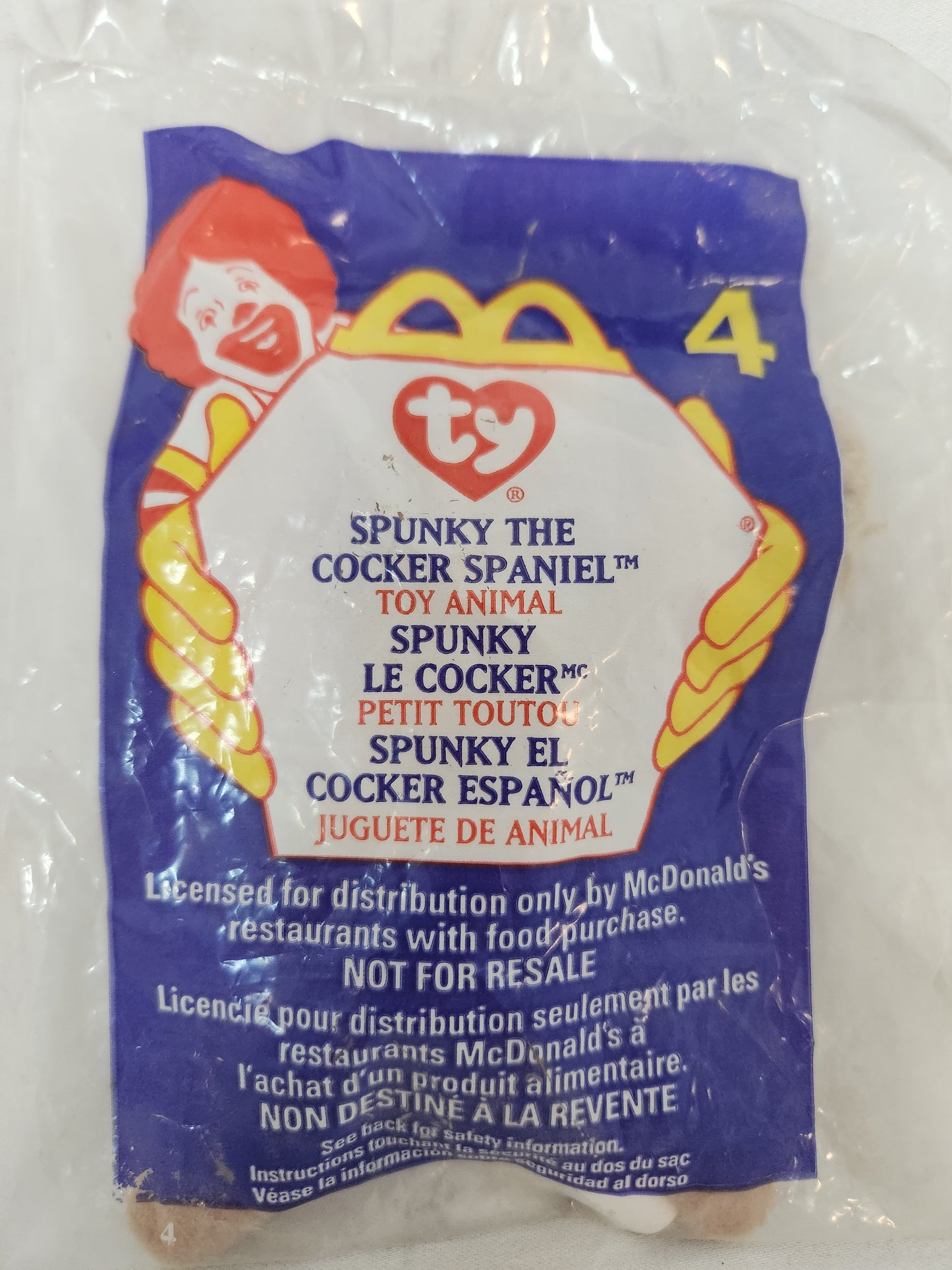 McDonald's Happy Meal "Spunky the Cocker Spaniel" Teenie Beanie Baby