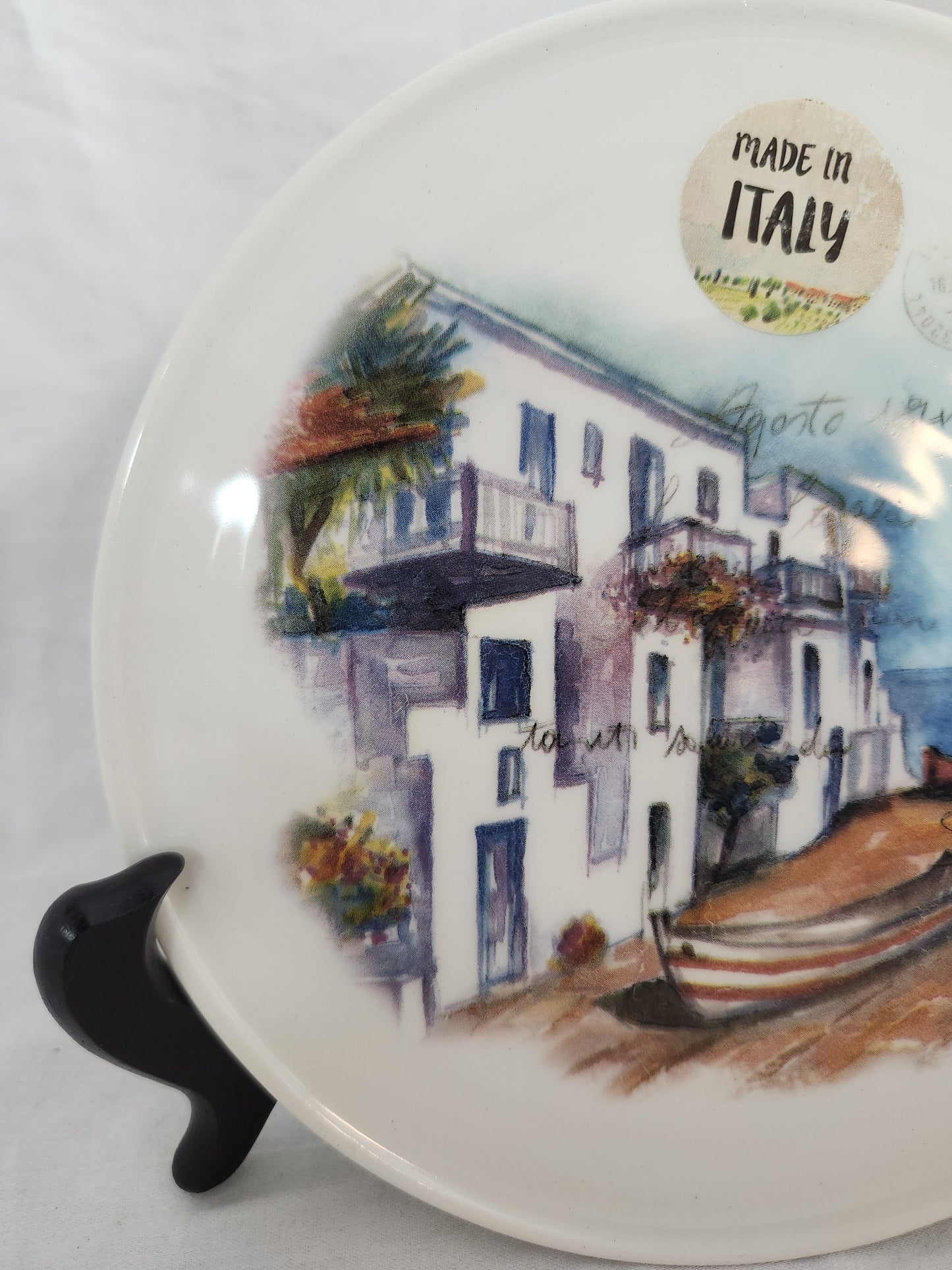 Ceramica Cuore 7-1/4" Postcard Plate "La Cazza Marina"