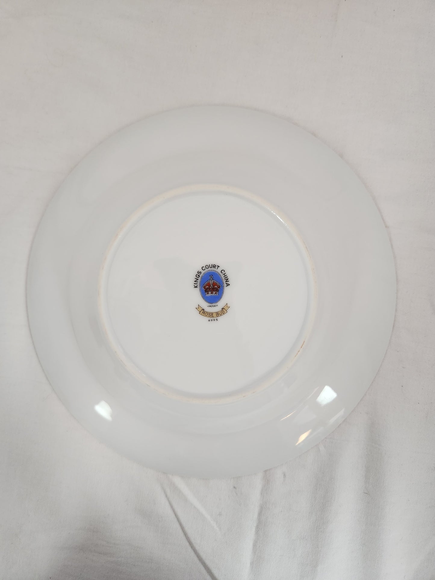 Kings Court China "Rose Bud" Rimmed Soup Bowl #4005