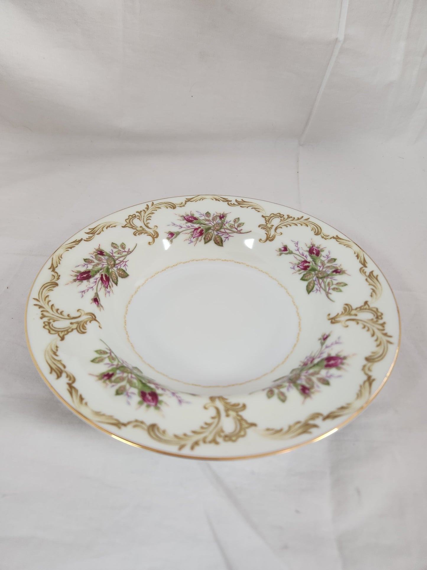 Kings Court China "Rose Bud" Rimmed Soup Bowl #4005