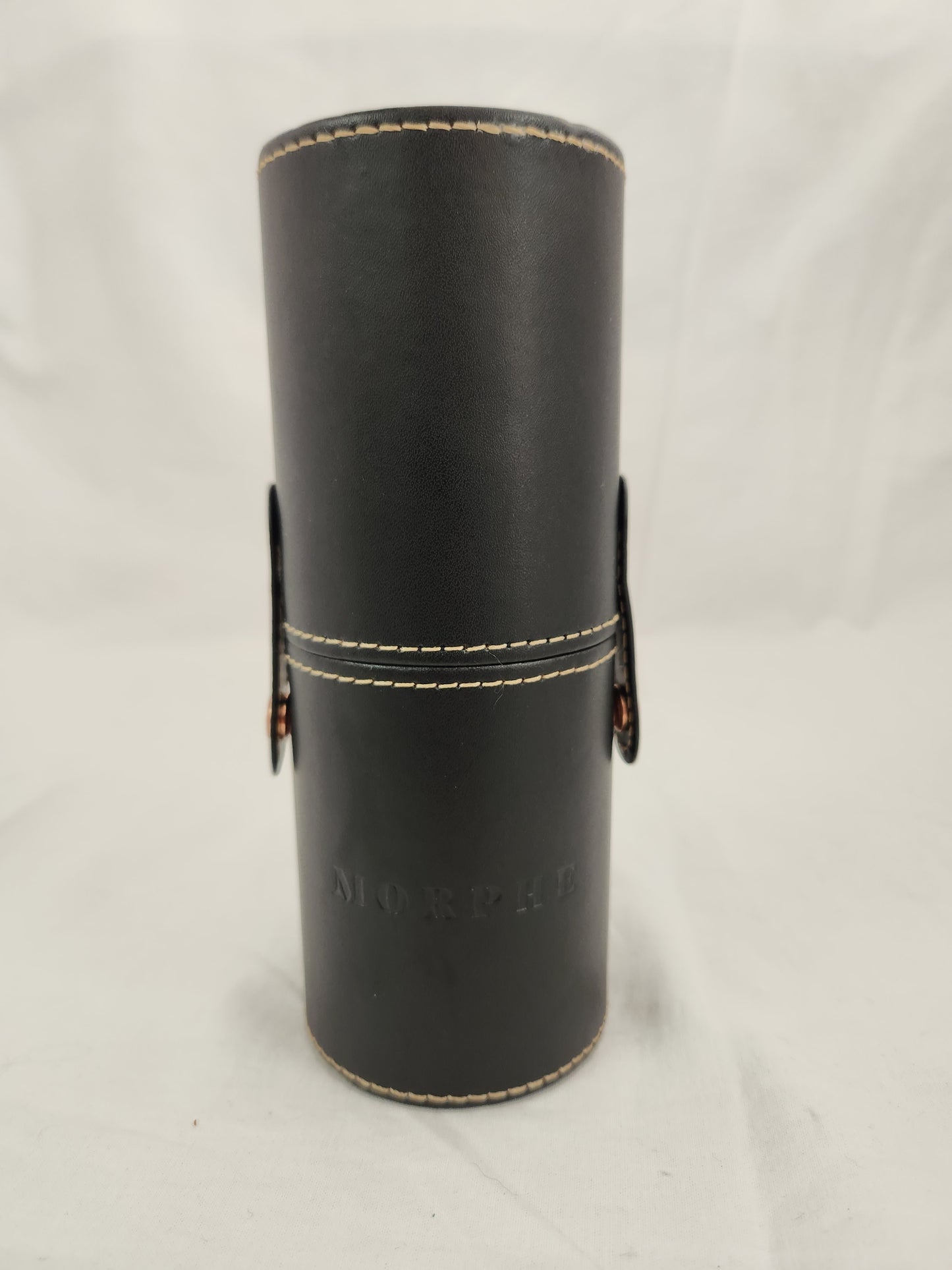 Morphe 6-7/8" Leather Makeup Brush Hard Case with Snap Closure
