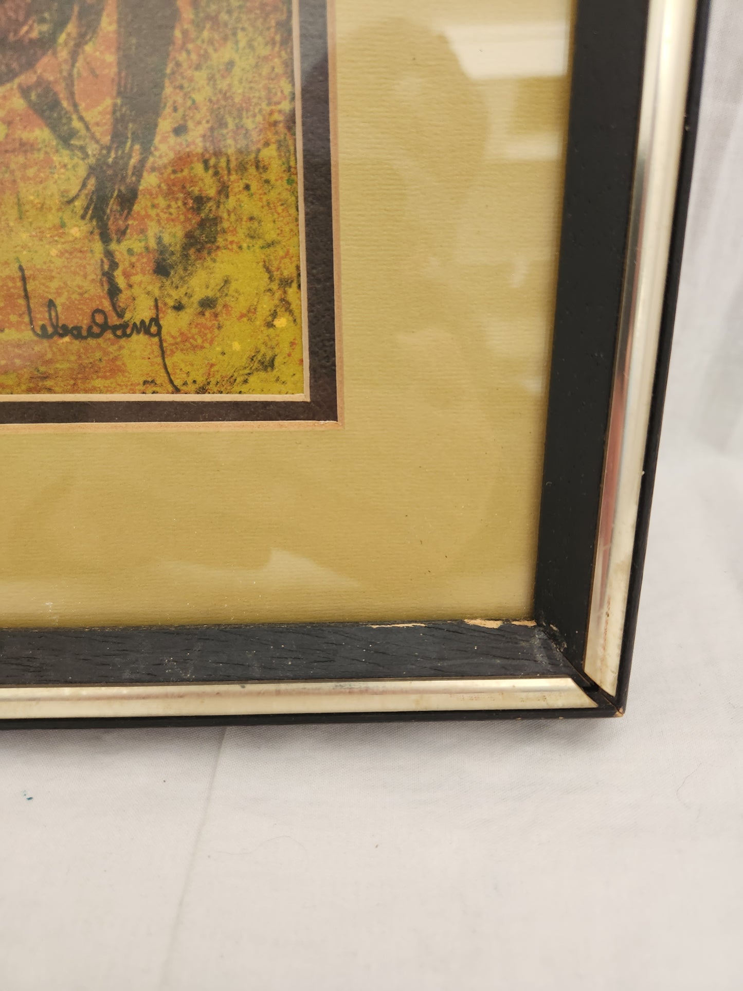 RARE - Hoi Lebadang 5x7 Abstract Horse Lithograph Print "Red 5" - 36/200