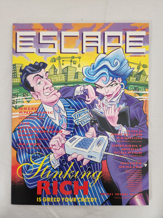 1988 - Escape Comic Magazine #16 Stinking Rich: Is Greed Your Creed?