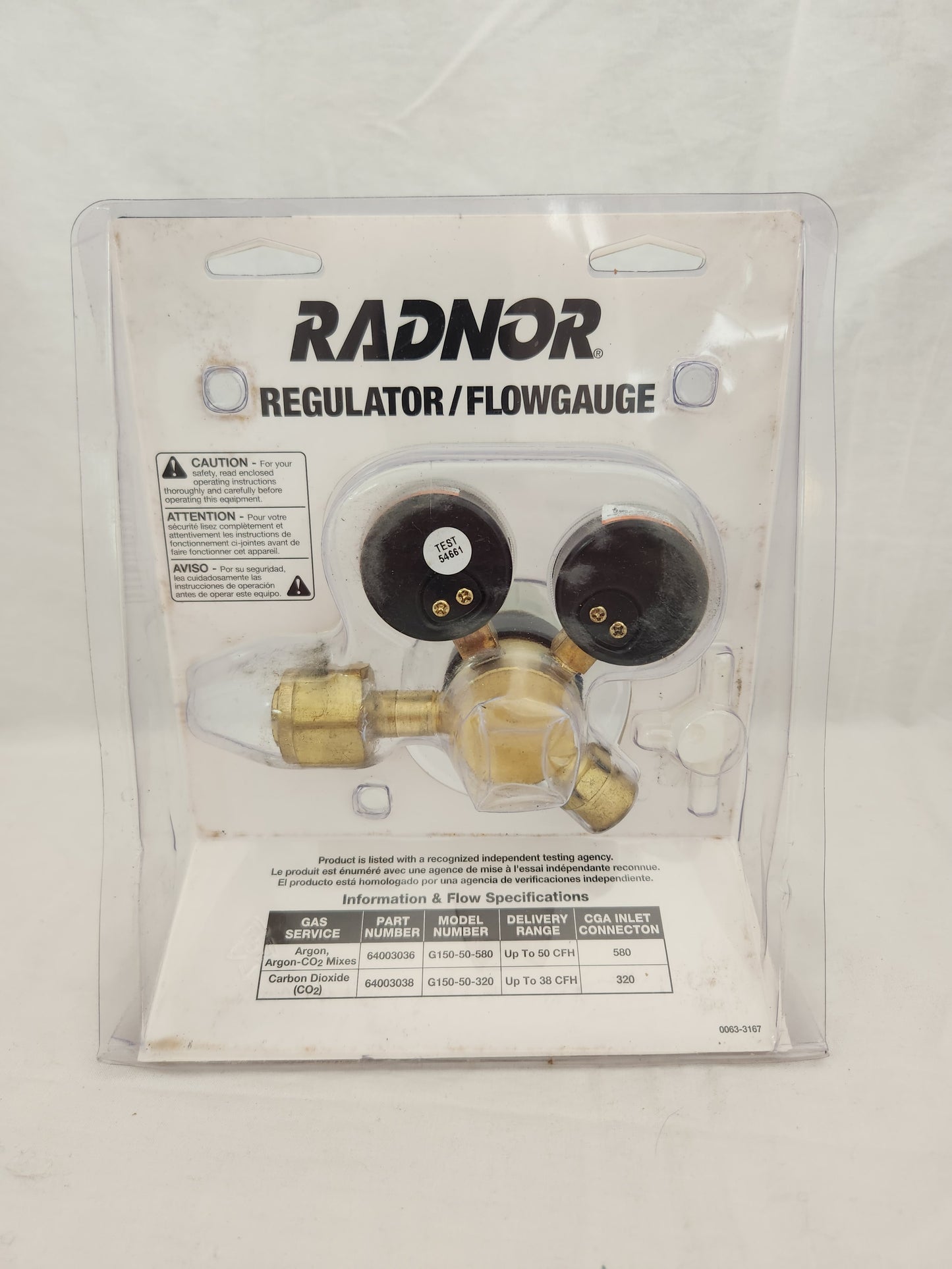 Radnor Regulator/Flowguage - G150 Series Light Duty - GF150-50-320