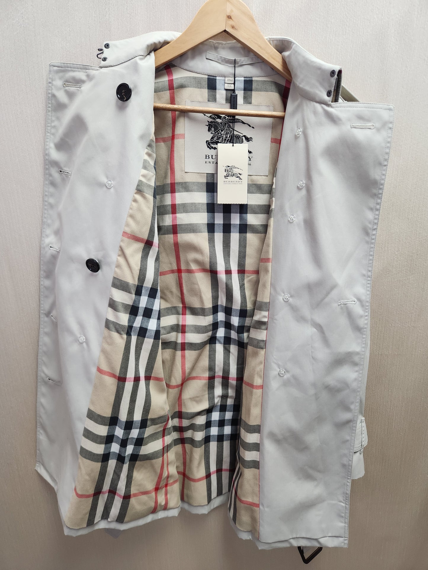 Burberry Women's "Marystow" Belted Trench Coat - Size: US 14