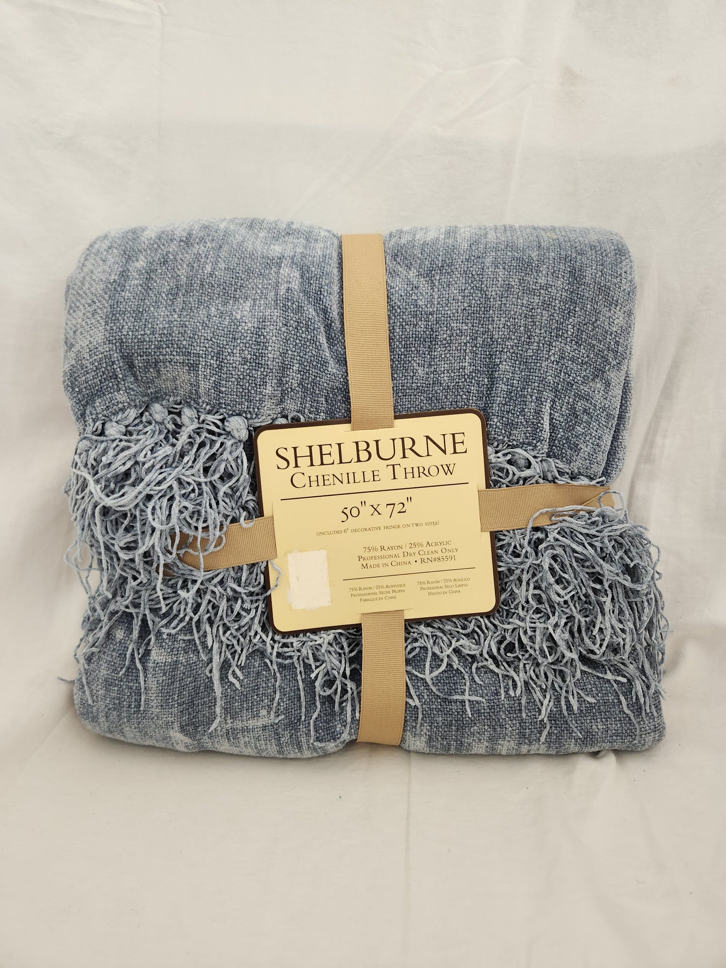 Chenille Fringed Throw by Shelburne - 50"x72"