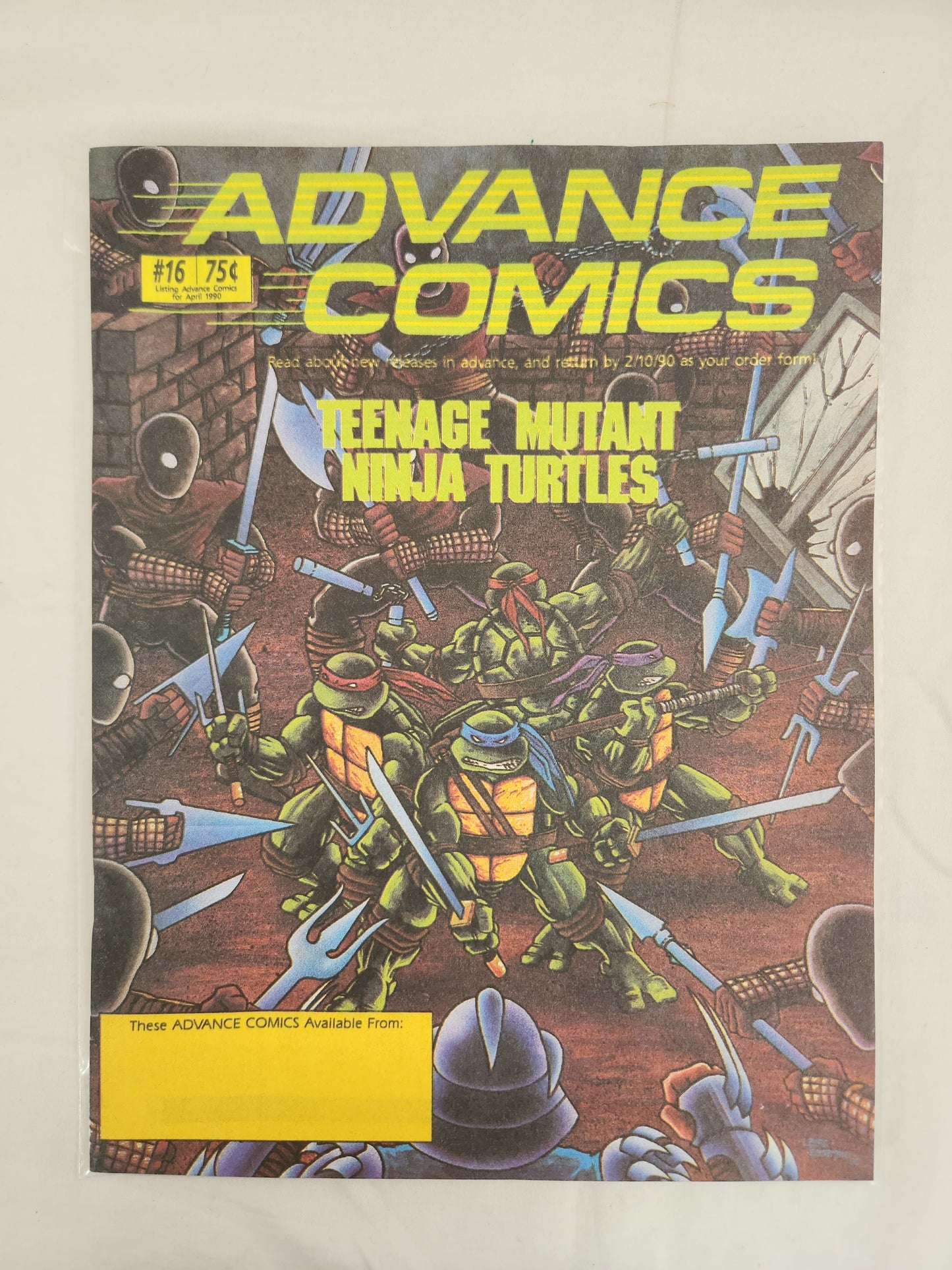 Advance Comics Magazine #16: Teenage Mutant Ninja Turtles - VG