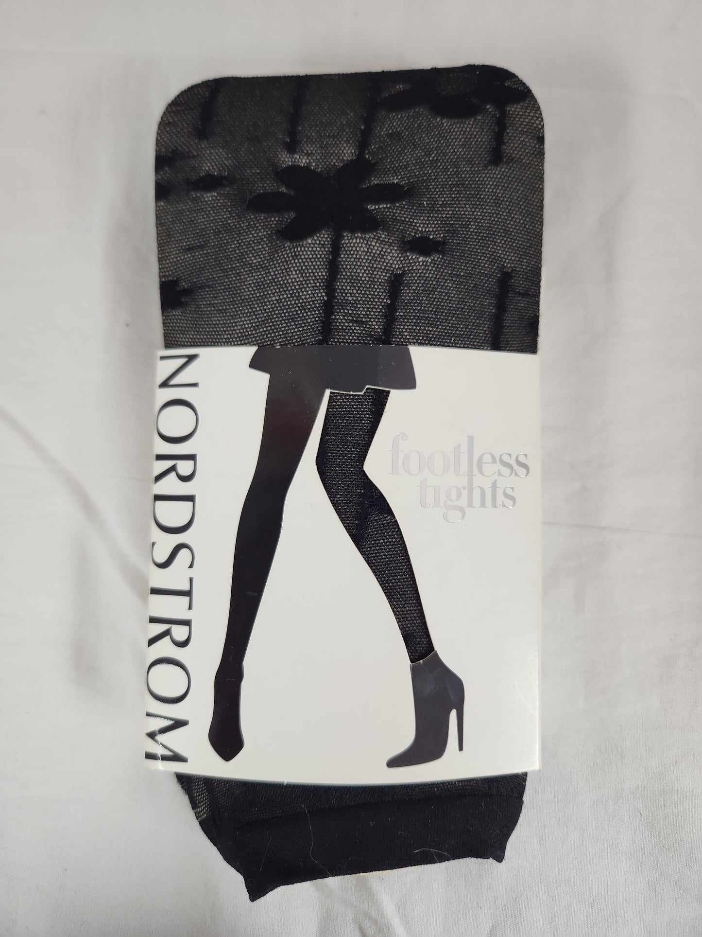 Nordstrom Women's Black Footless Tights - Size: C/D (height 5'4"-6'0", weight 135-190 lbs)
